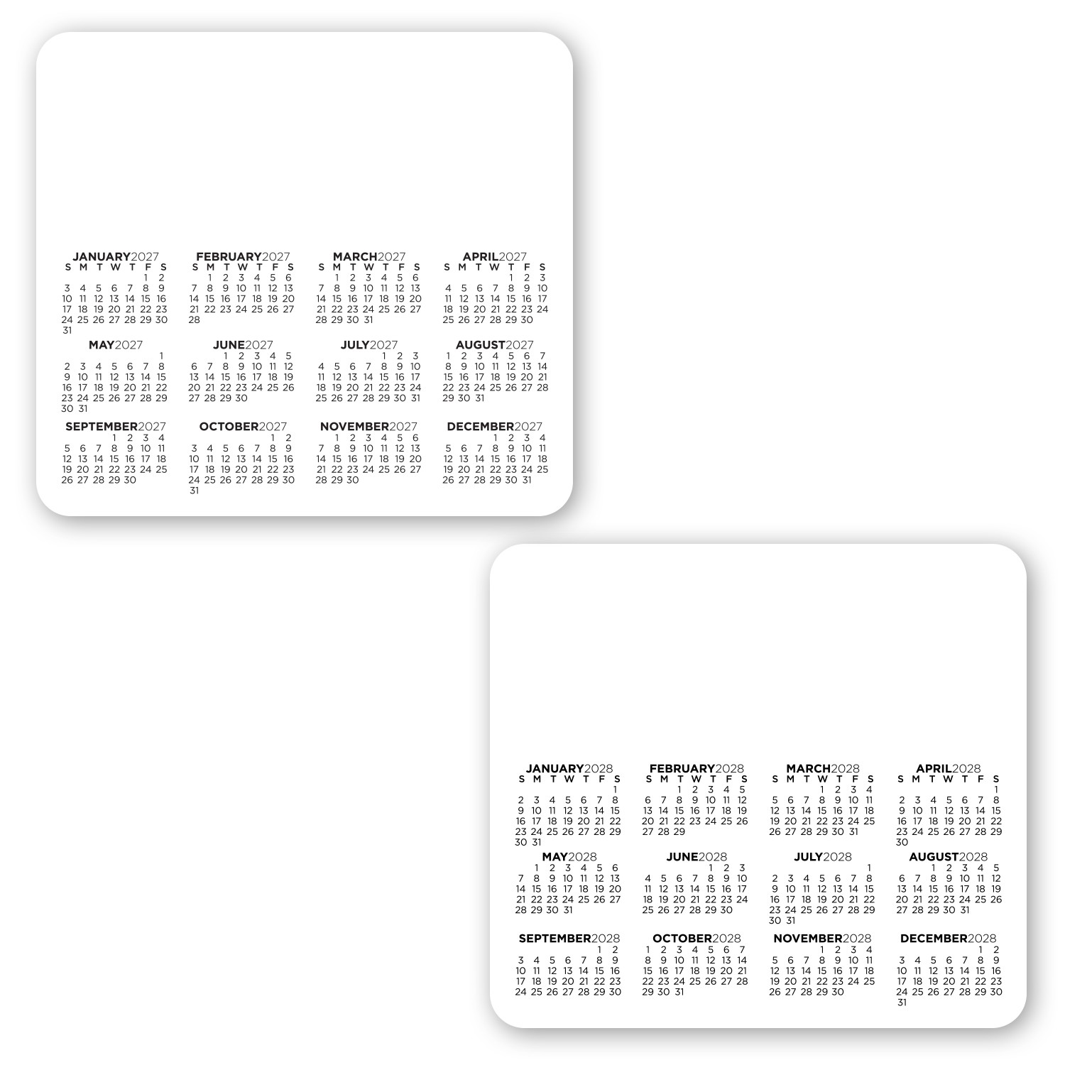 Picture of Double Sided Calendar Magnet