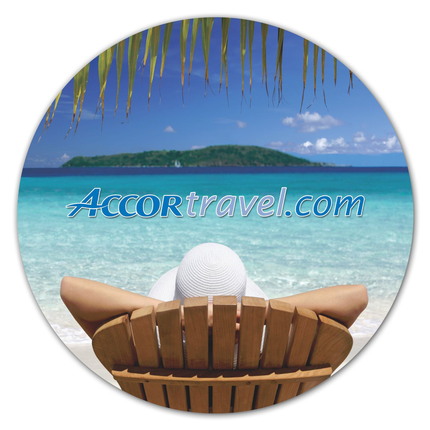 Picture of Circle Removable Adhesive Mouse Pad / Counter Mat