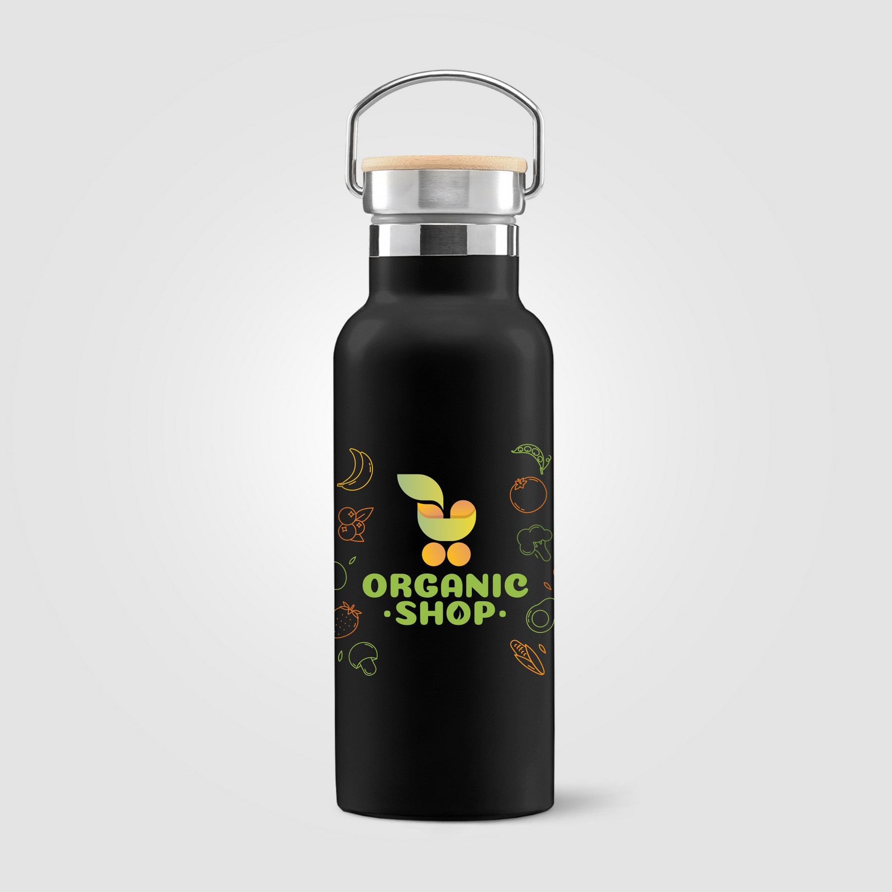 Picture of Oahu - 16 oz. Double-Wall Stainless Canteen Bottle