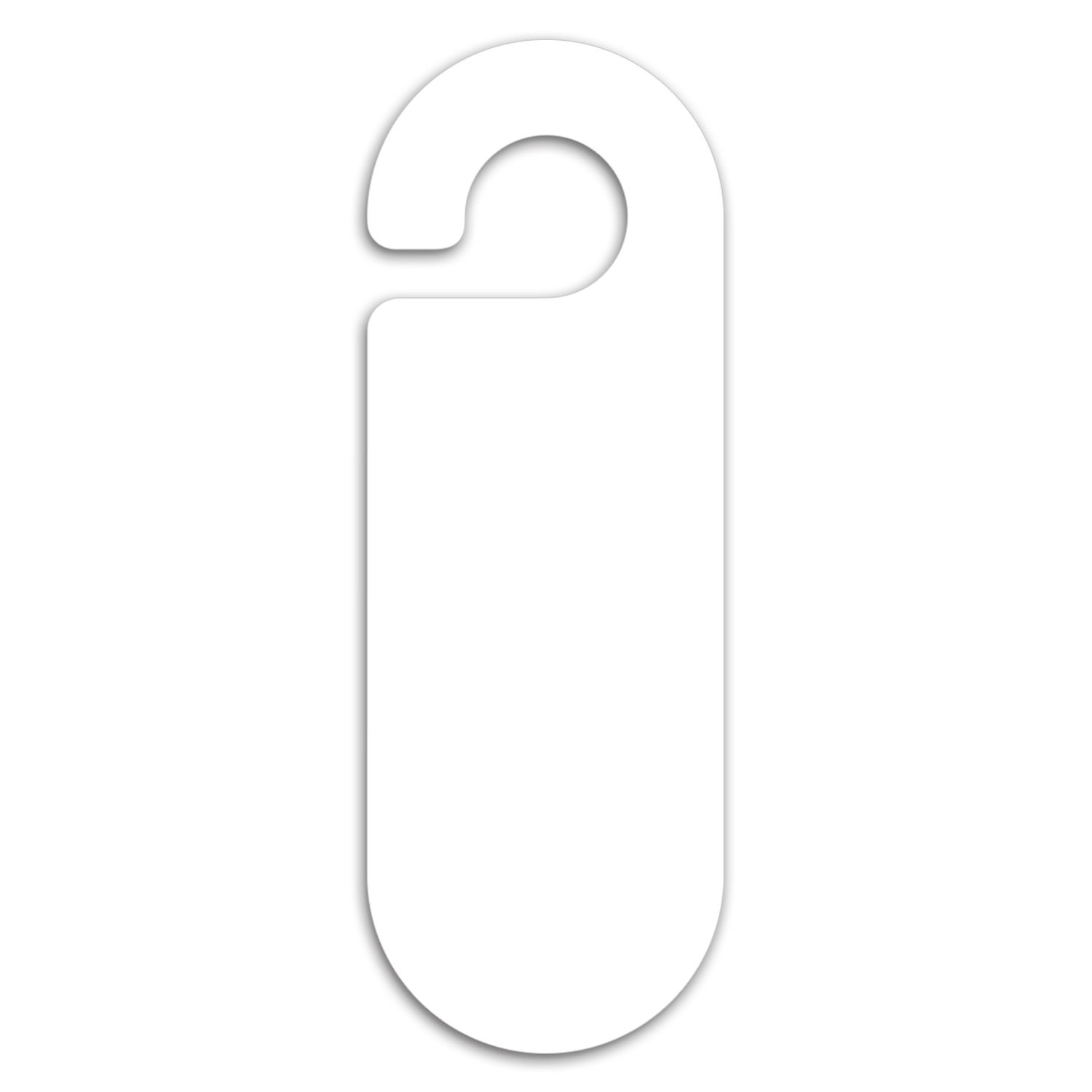 Picture of Door Hanger Oval Paper Card