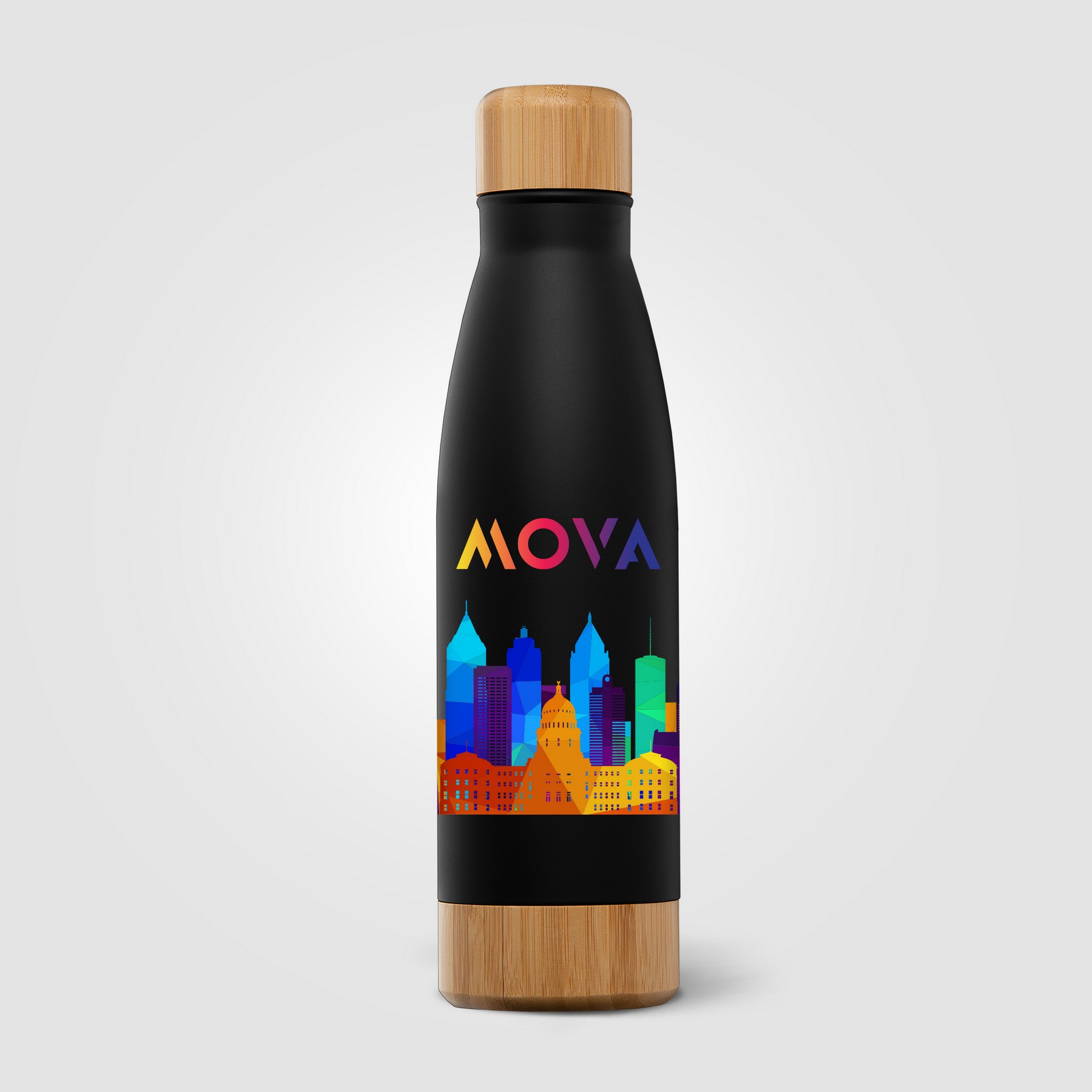 Picture of Ibiza Bamboo - 21 oz. Double-Wall Stainless Bottle
