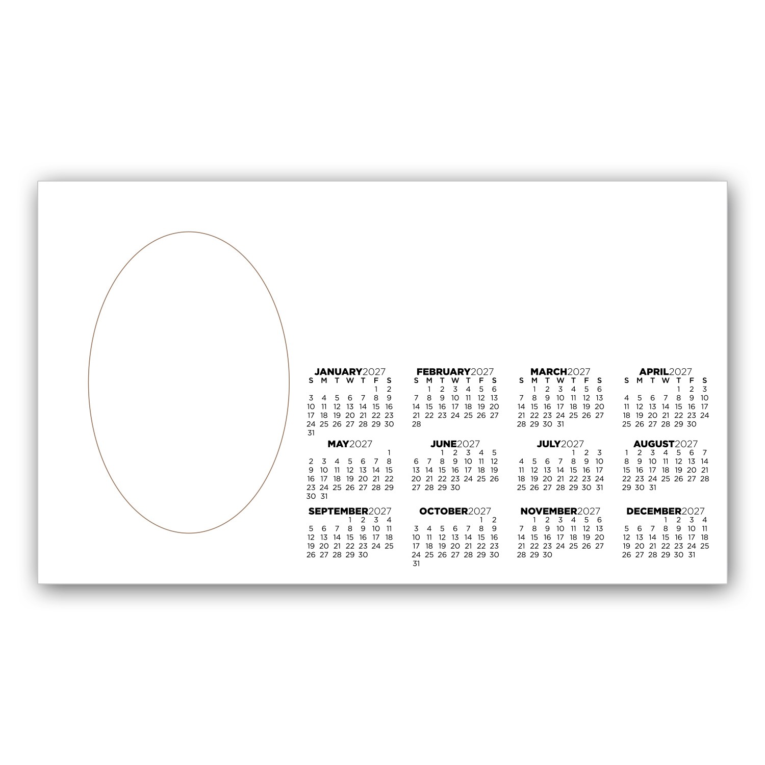 Picture of Picture Frame Magnet w/ Oval Punch Out