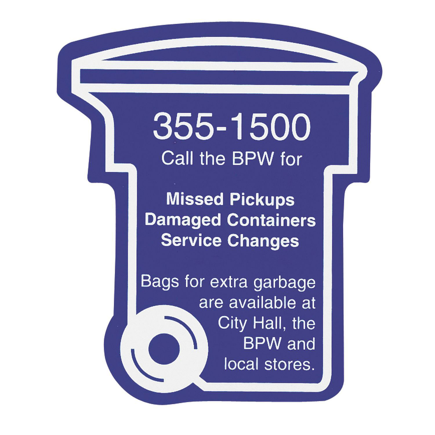 Picture of Trash / Recycling Bin Magnet