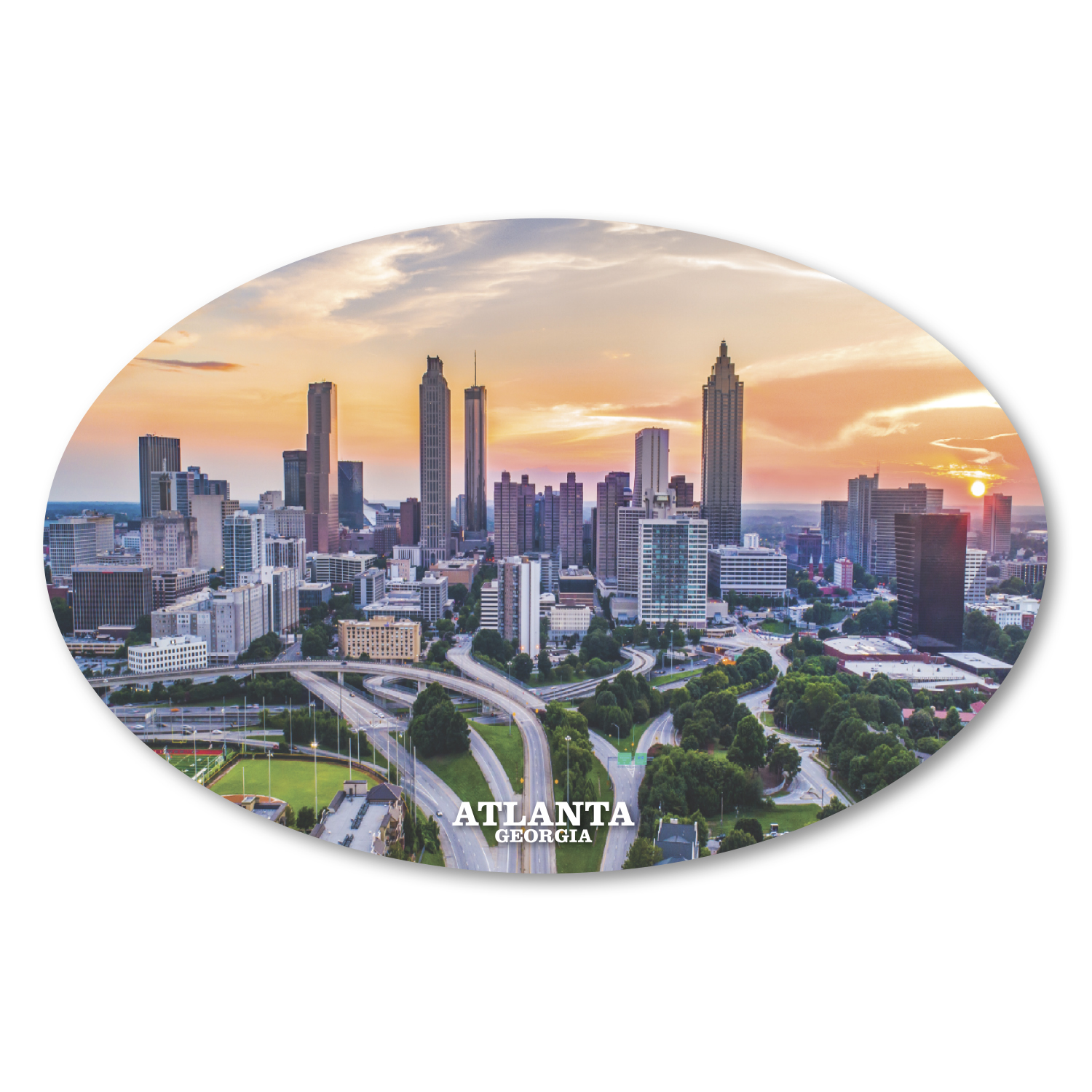 Picture of Oval Cityscape