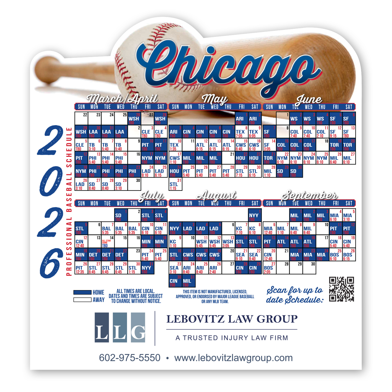 Picture of Baseball Schedule Magnet