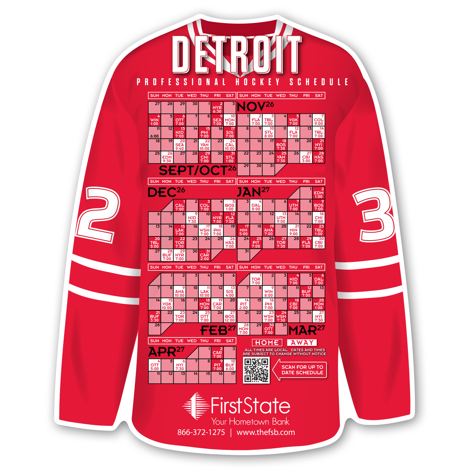 Picture of Hockey Jersey Schedule
