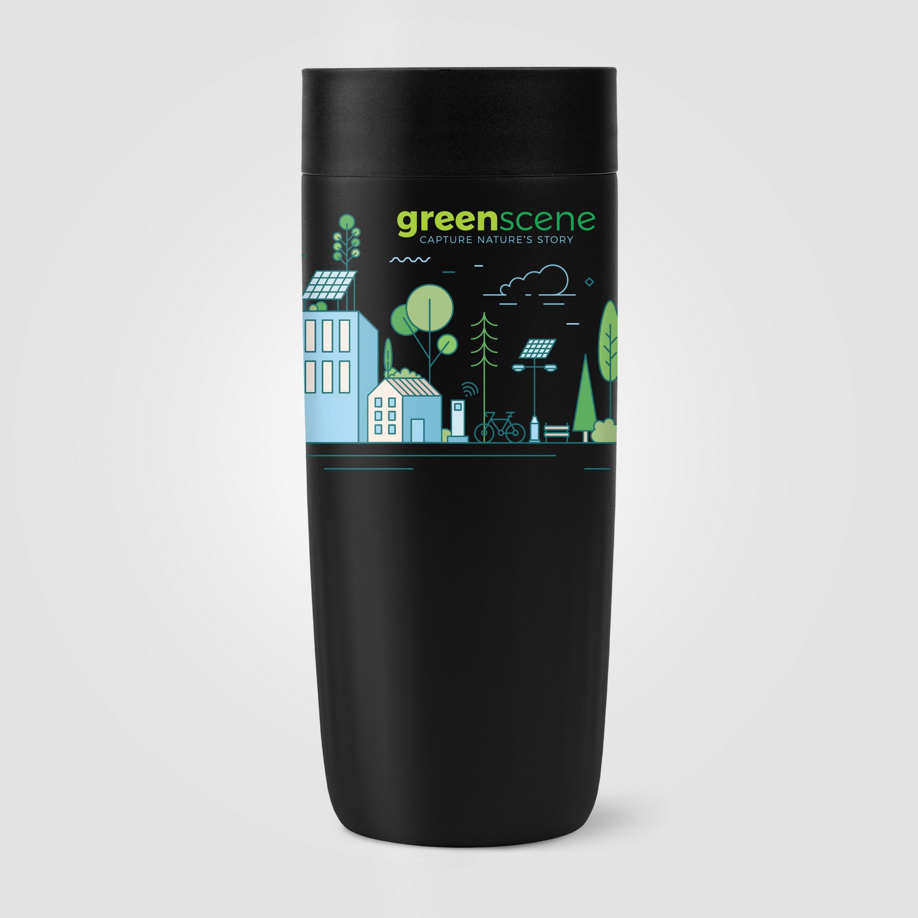Picture of Majesty Recycled Stainless Steel Tumbler - 13 oz.
