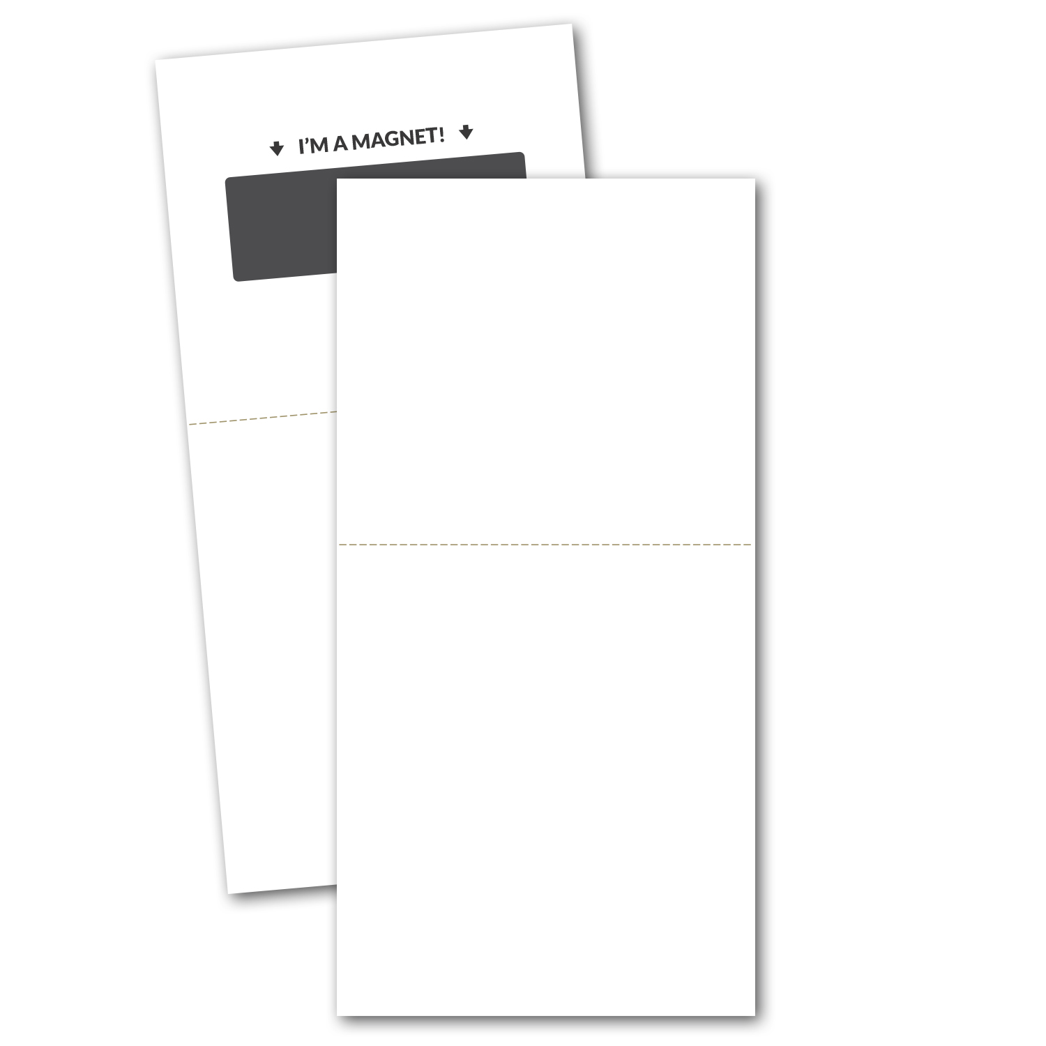 Picture of Magnetic Stick Up Card with Perforation