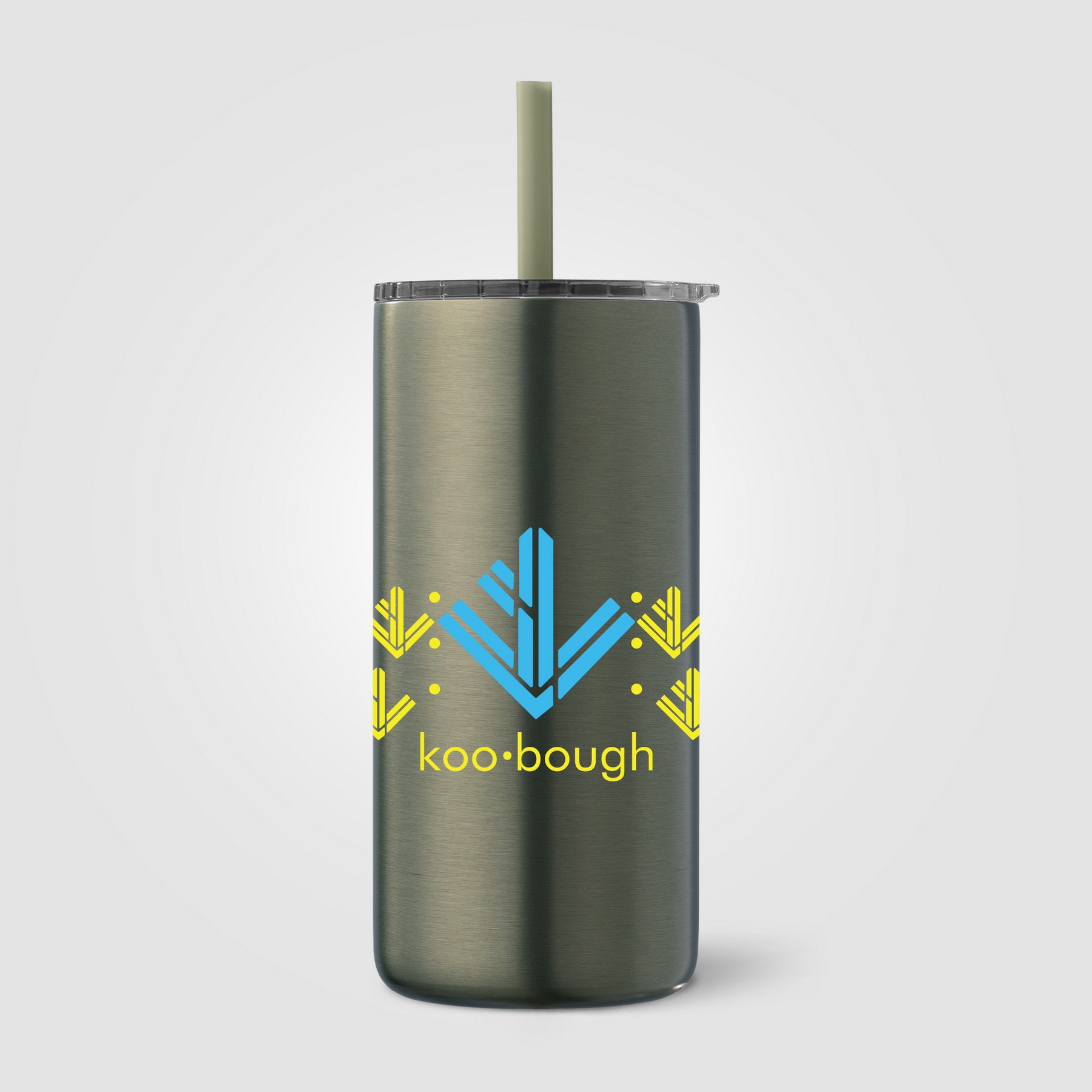Picture of Borealis Stainless Steel Straw Tumbler - 16 oz.