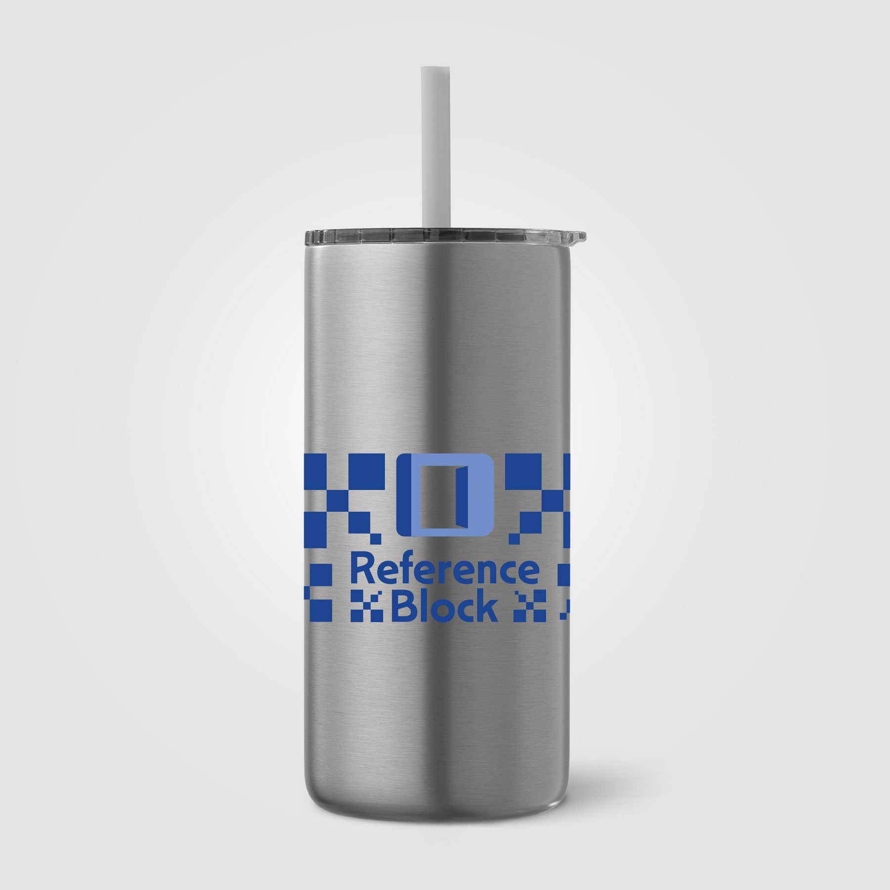 Picture of Borealis Stainless Steel Straw Tumbler - 16 oz.