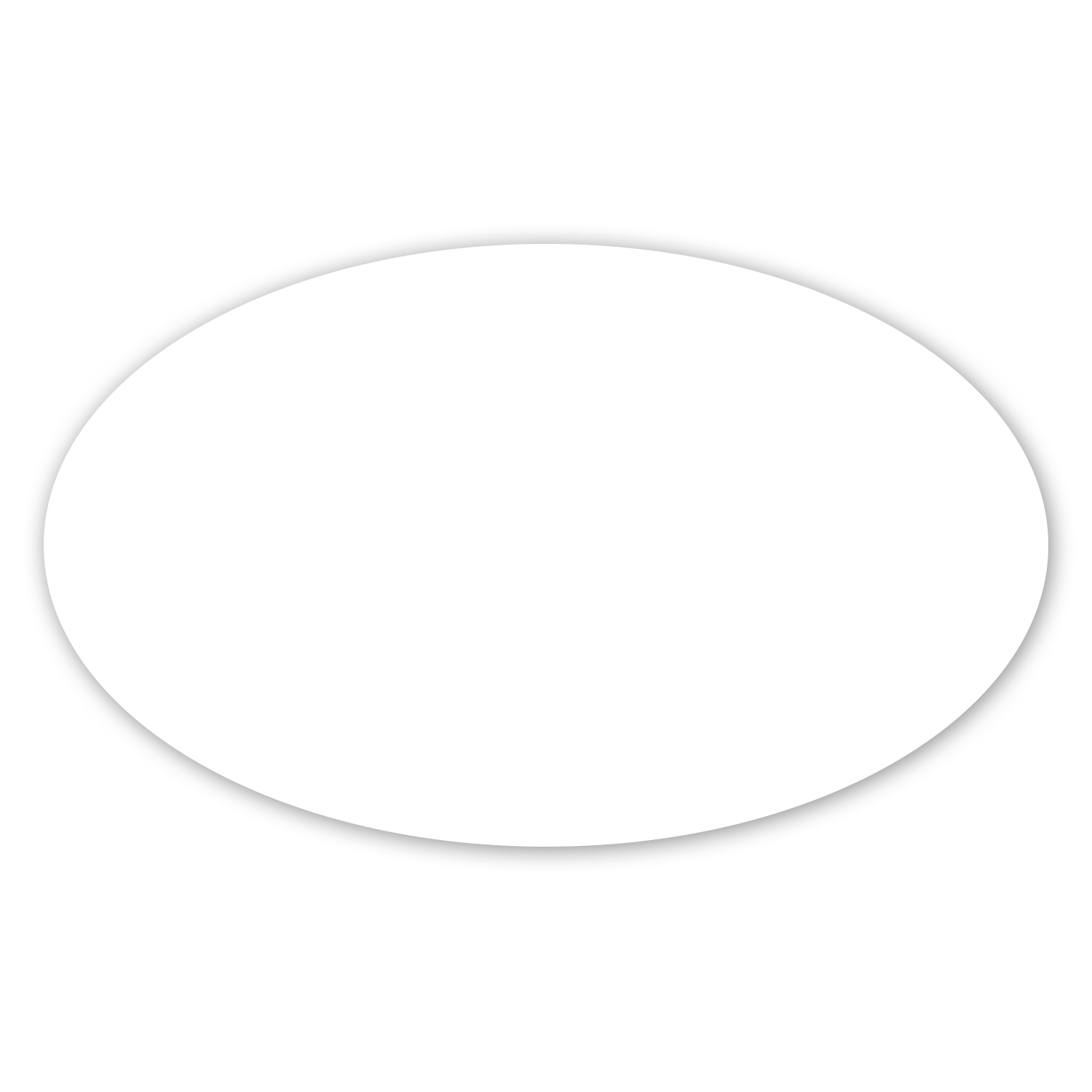 Picture of 3 X 5" Oval Perm Standard Label