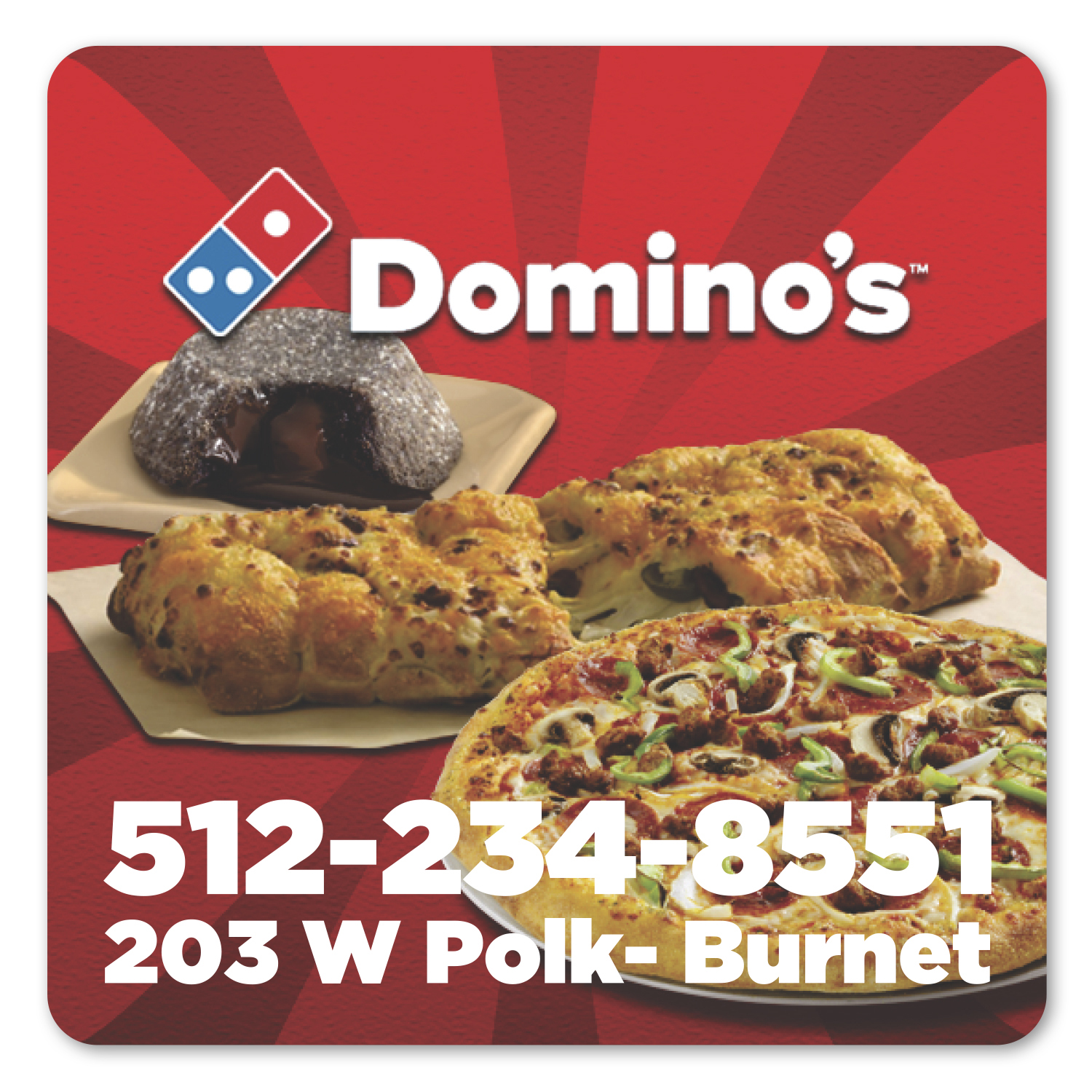 Picture of 2.5 X 2.5" Sq Perm Standard Label