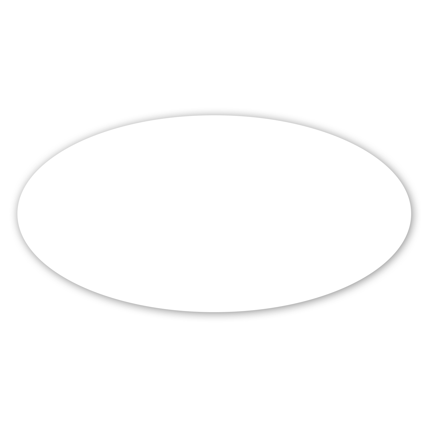 Picture of 2 X 4" Oval Removable Label