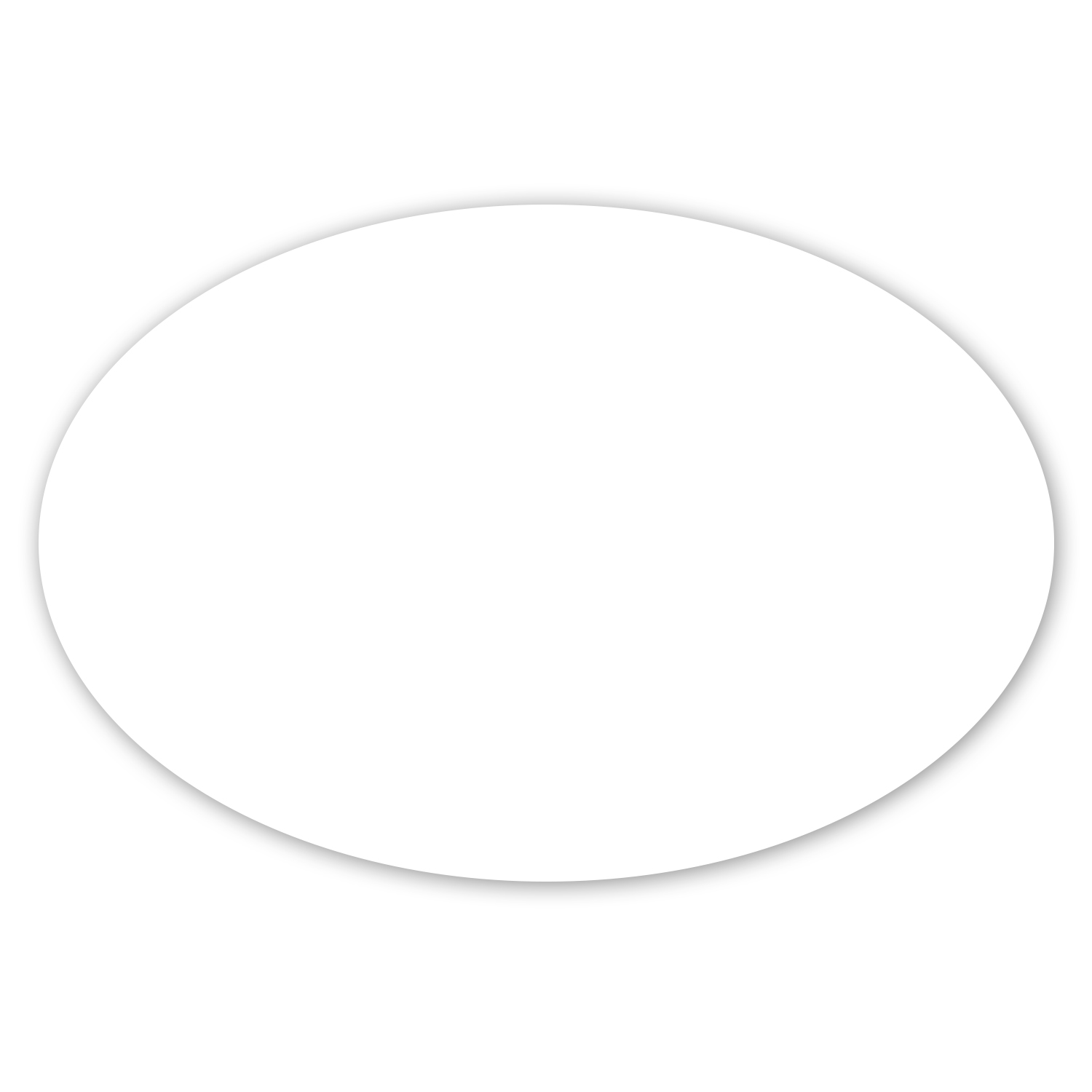 Picture of 2 X 3" Oval Repositionable Label