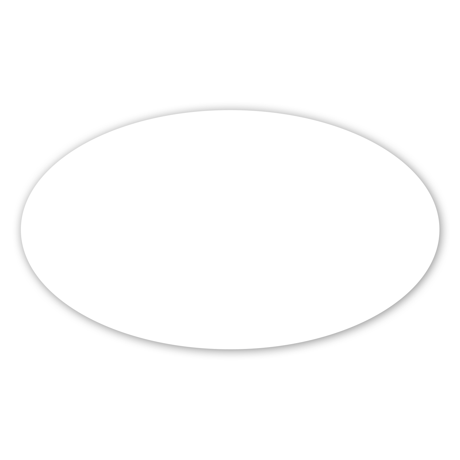 Picture of 2 X 3.5" Oval Repositionable Label