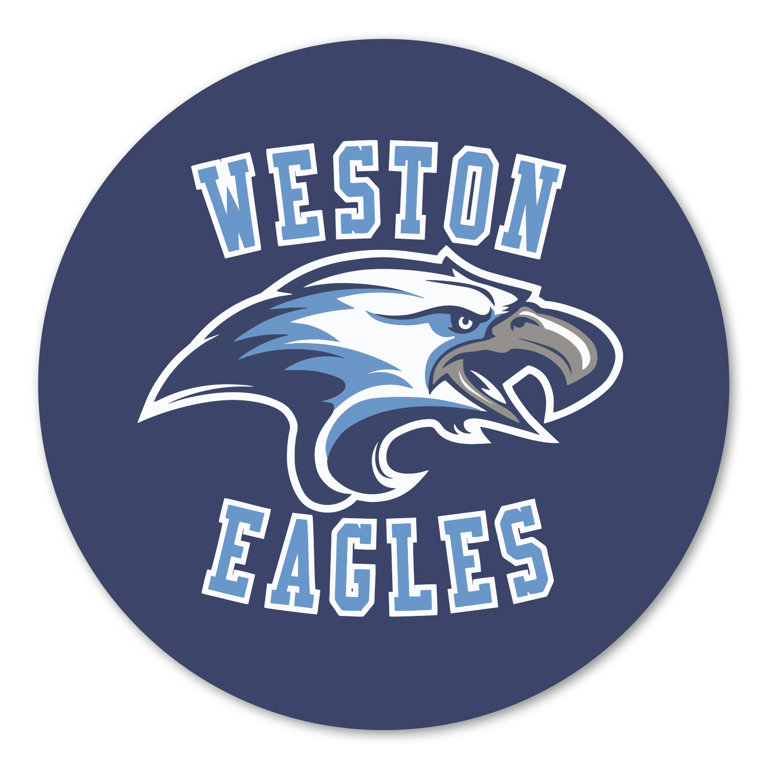 Picture of 4.5" Circle Perm Bumper Sticker