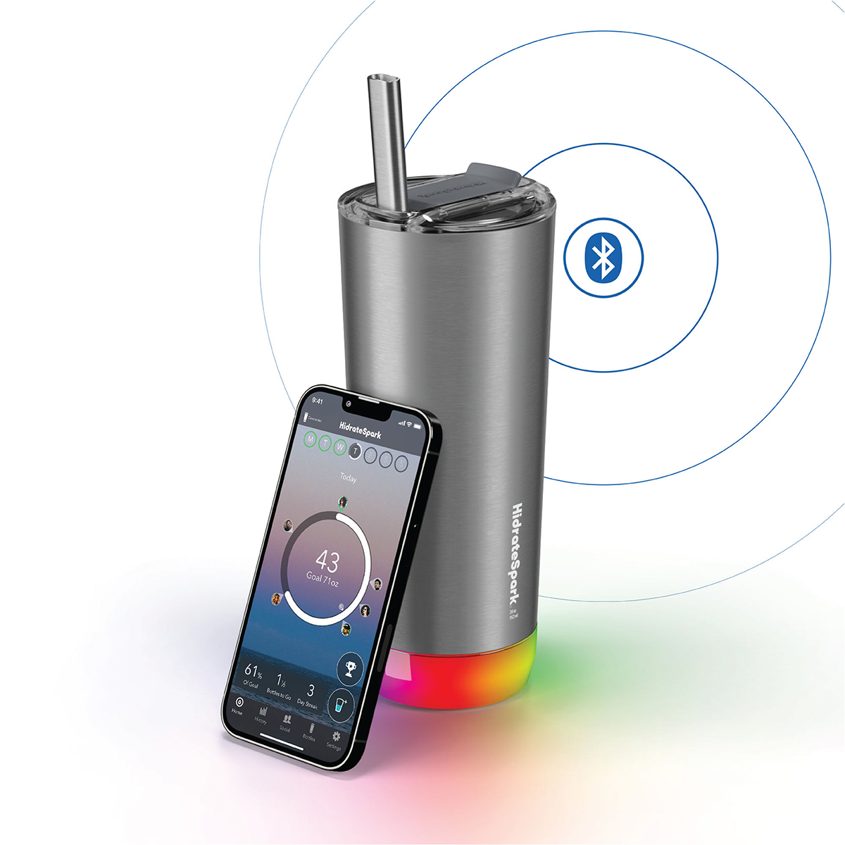 Picture of HidrateSpark® 20 Oz. Full Color Digital PRO Tumbler