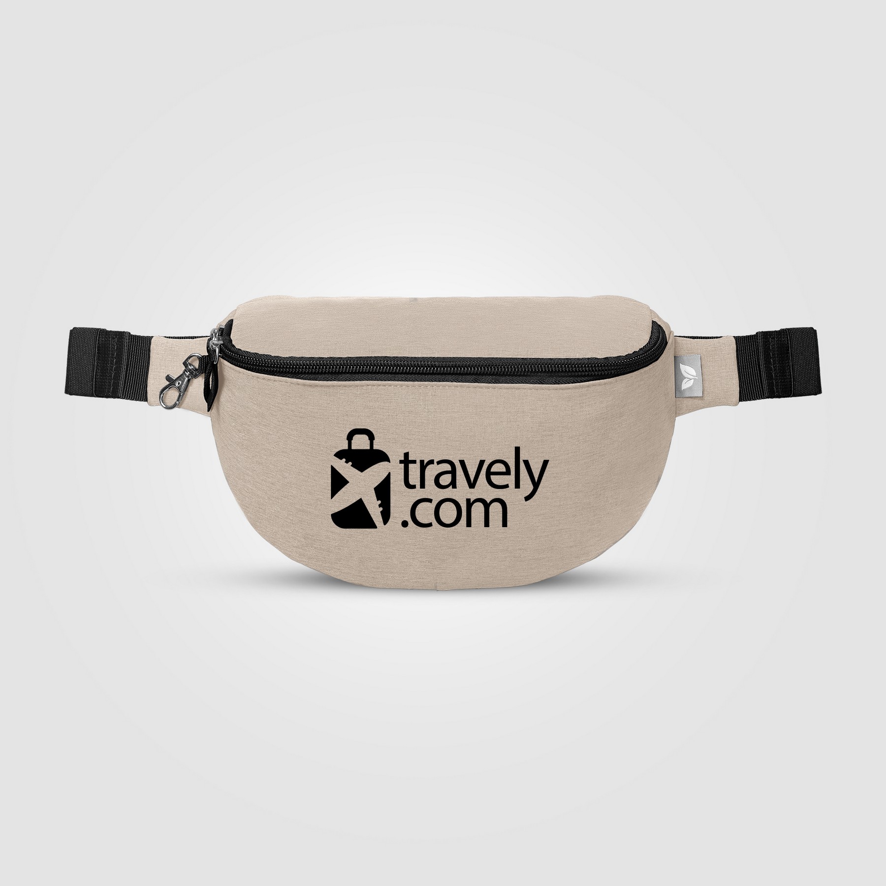 Picture of Helsinki rPET Anti-Theft Hook-Zip Waist Bag ? 2L