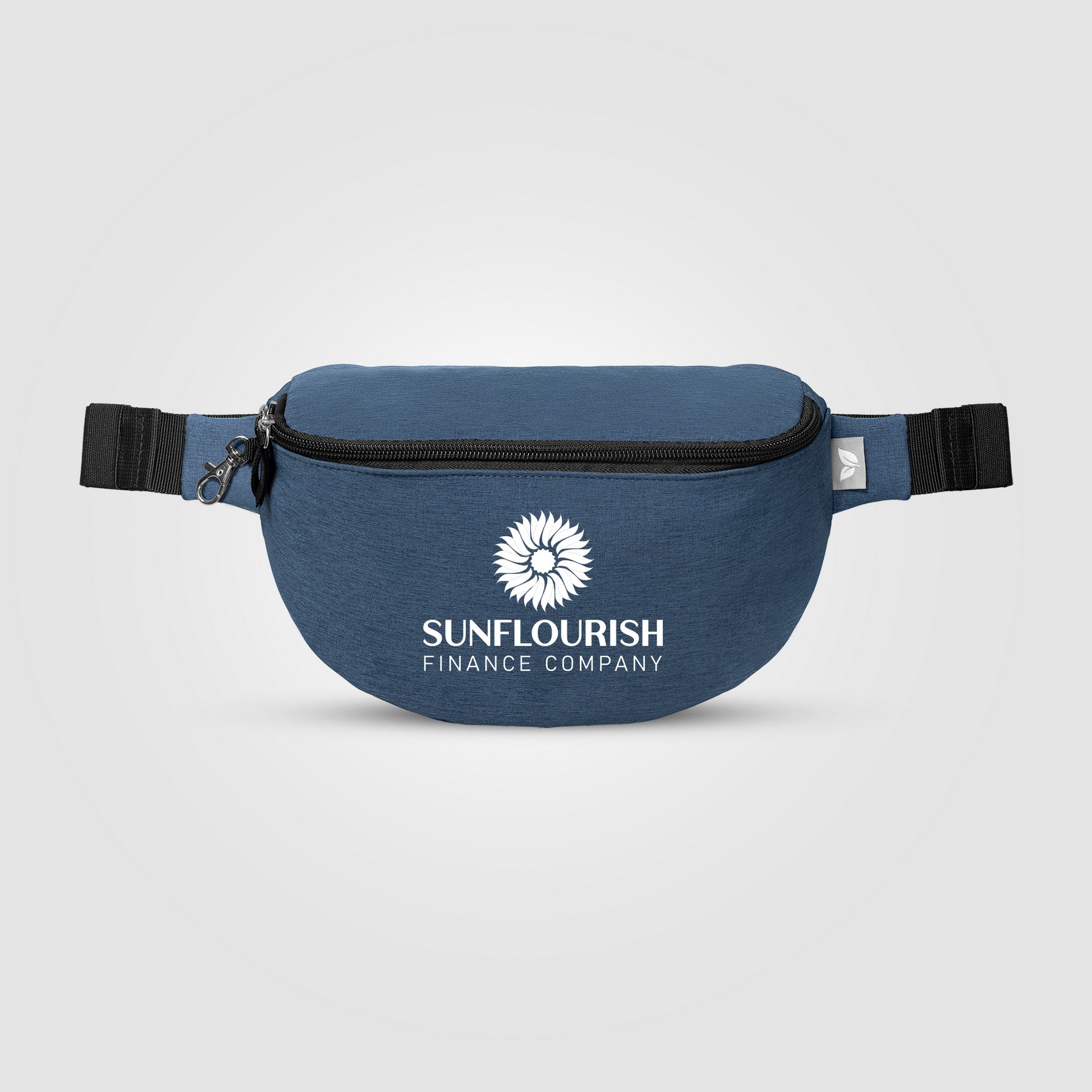 Picture of Helsinki rPET Anti-Theft Hook-Zip Waist Bag ? 2L