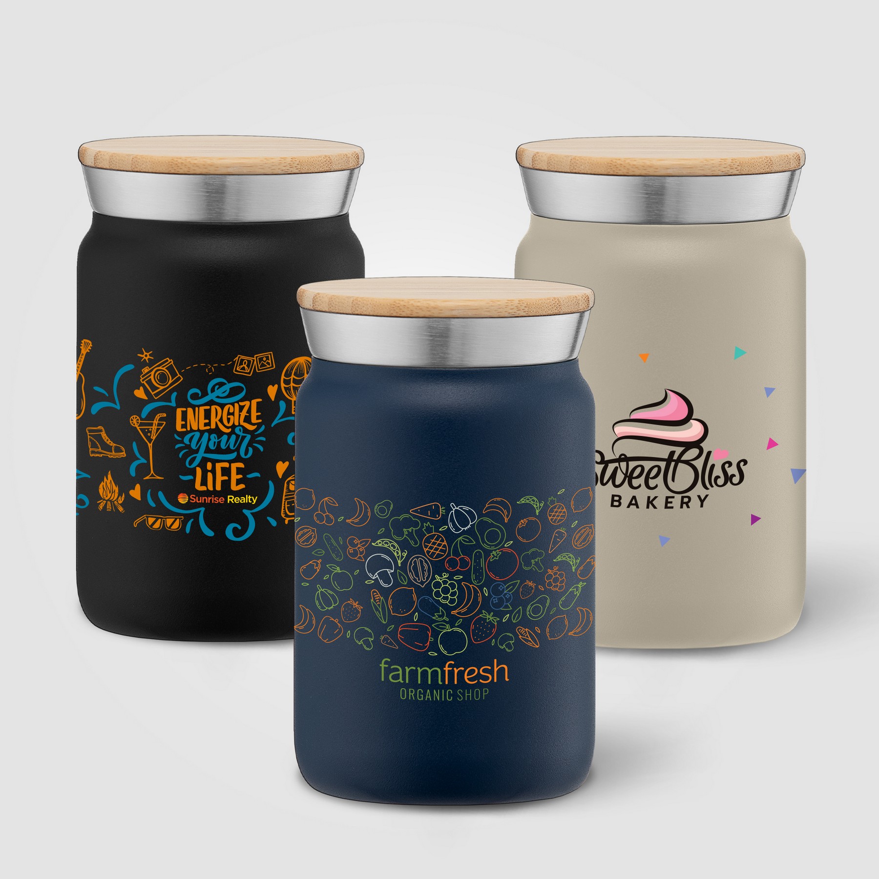 Picture of Nordic - 9 oz. Double Wall Copper-Lined Stainless Steel Tumbler with Bamboo Lid