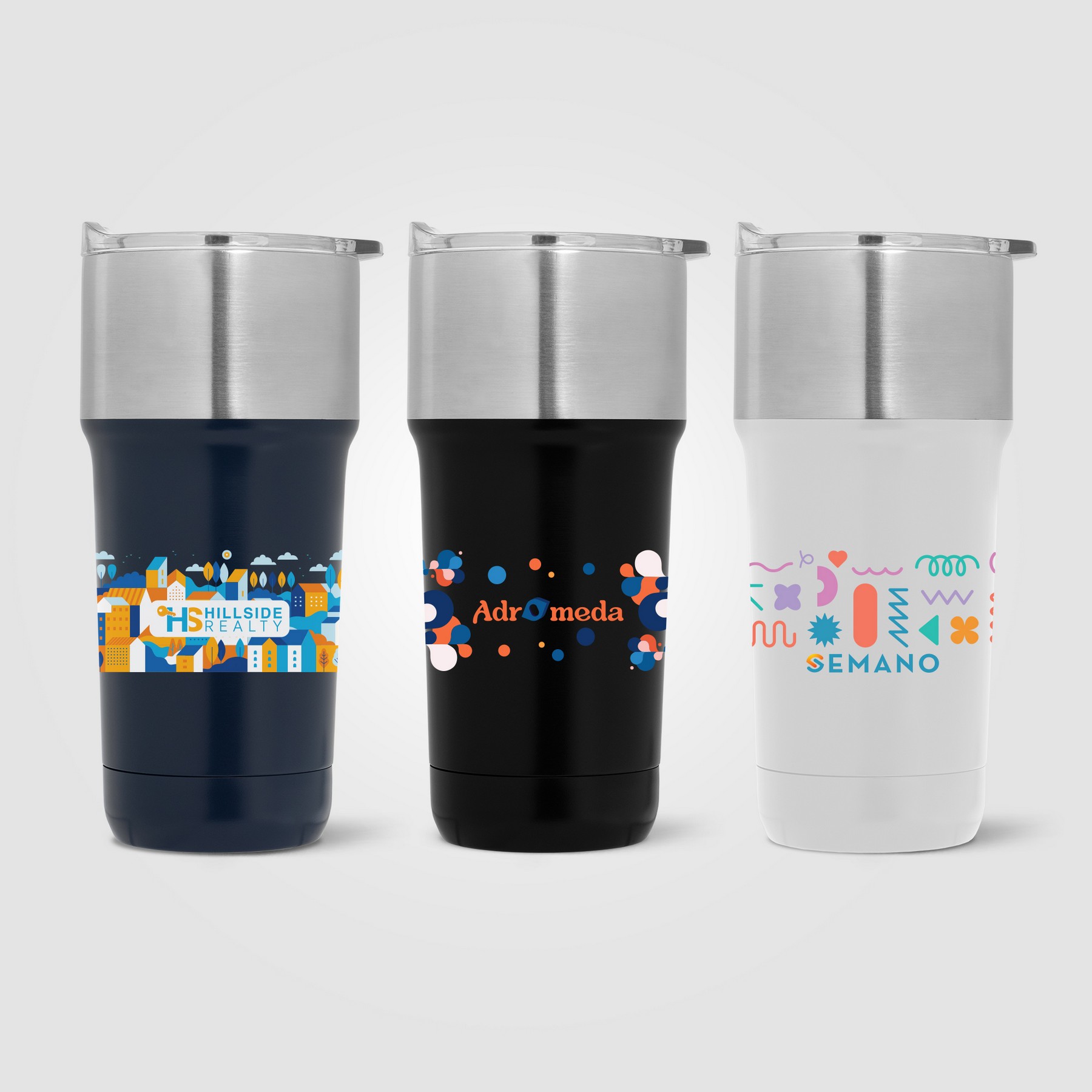 Picture of Optimus - 20 oz. Double Wall Recycled Stainless Tumbler with Ceramic Interior