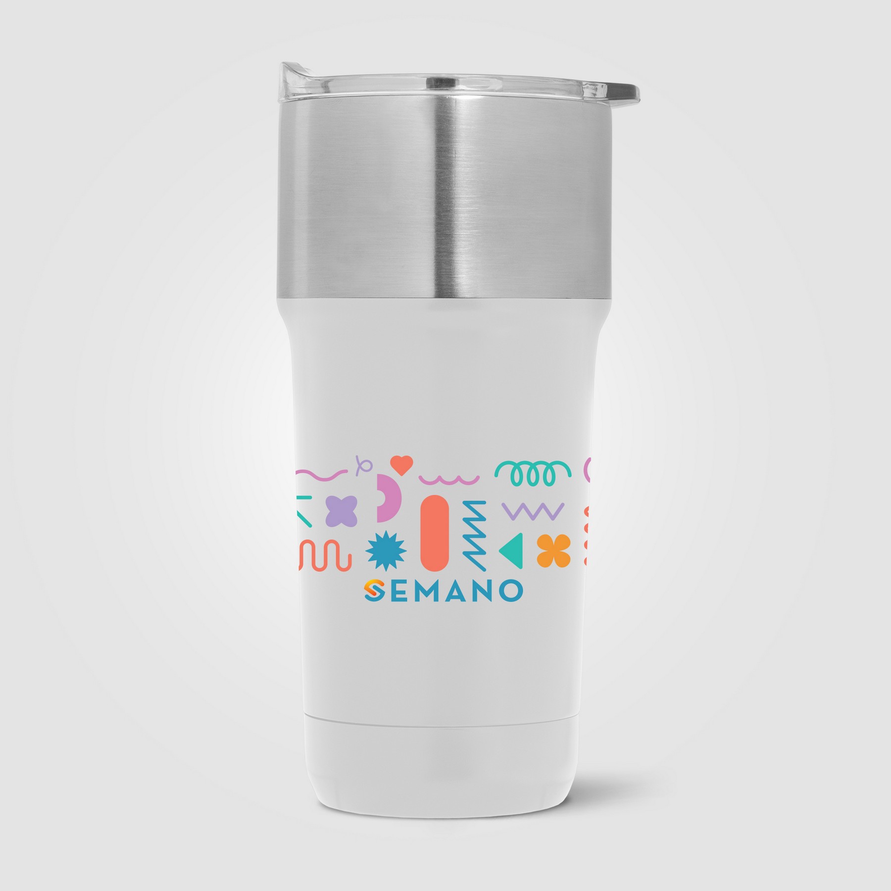 Picture of Optimus - 20 oz. Double Wall Recycled Stainless Tumbler with Ceramic Interior