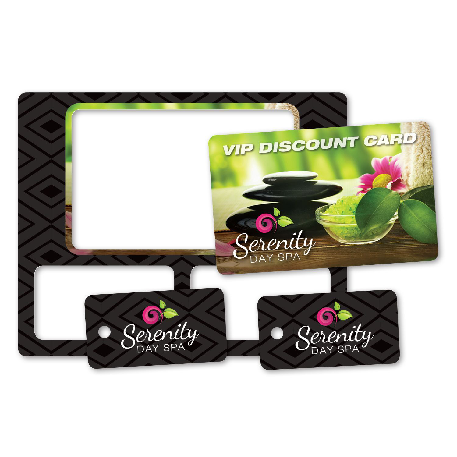 Picture of Plastic Wallet Card w/ 2 Key Tags