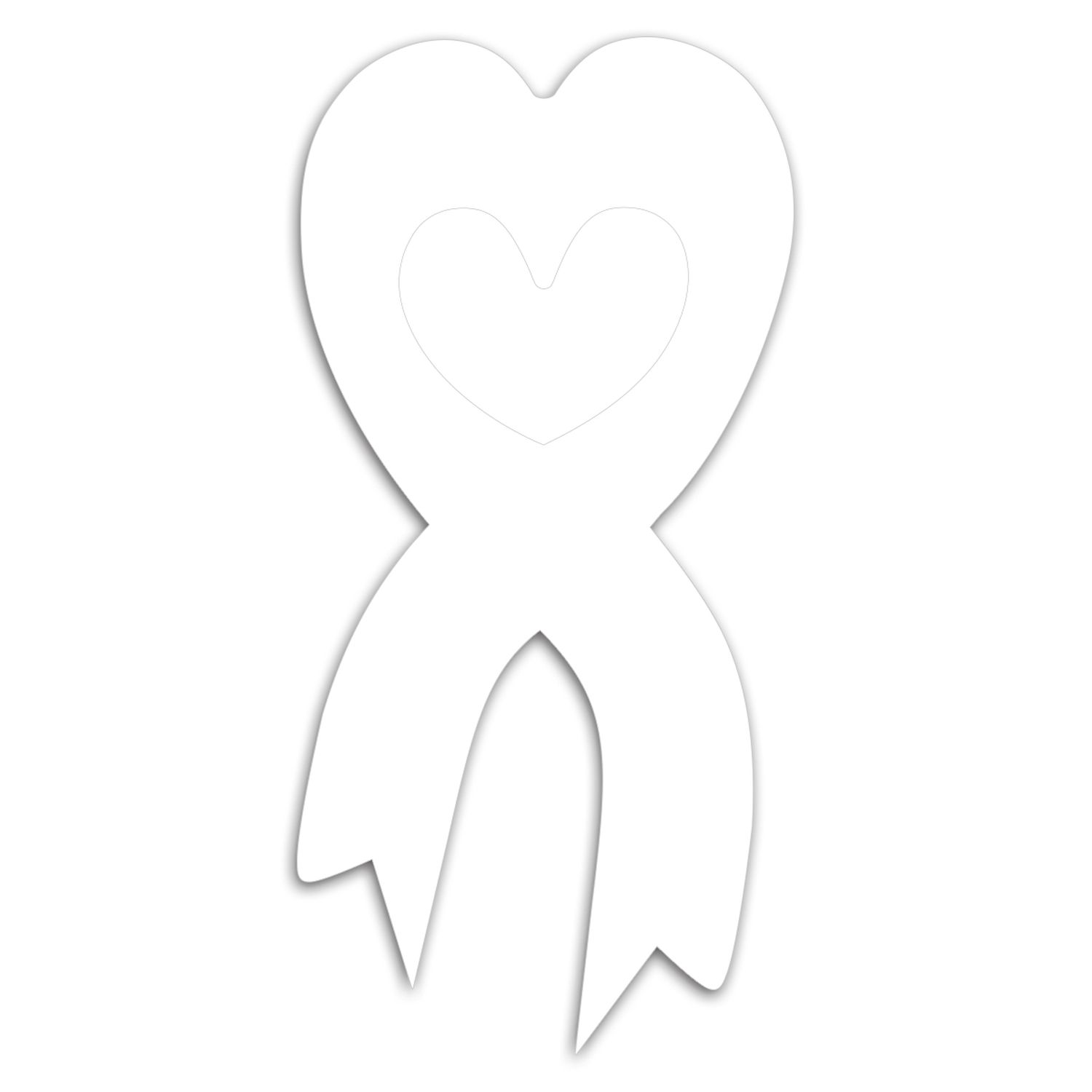 Picture of Ribbon Heart Car Sign Magnet