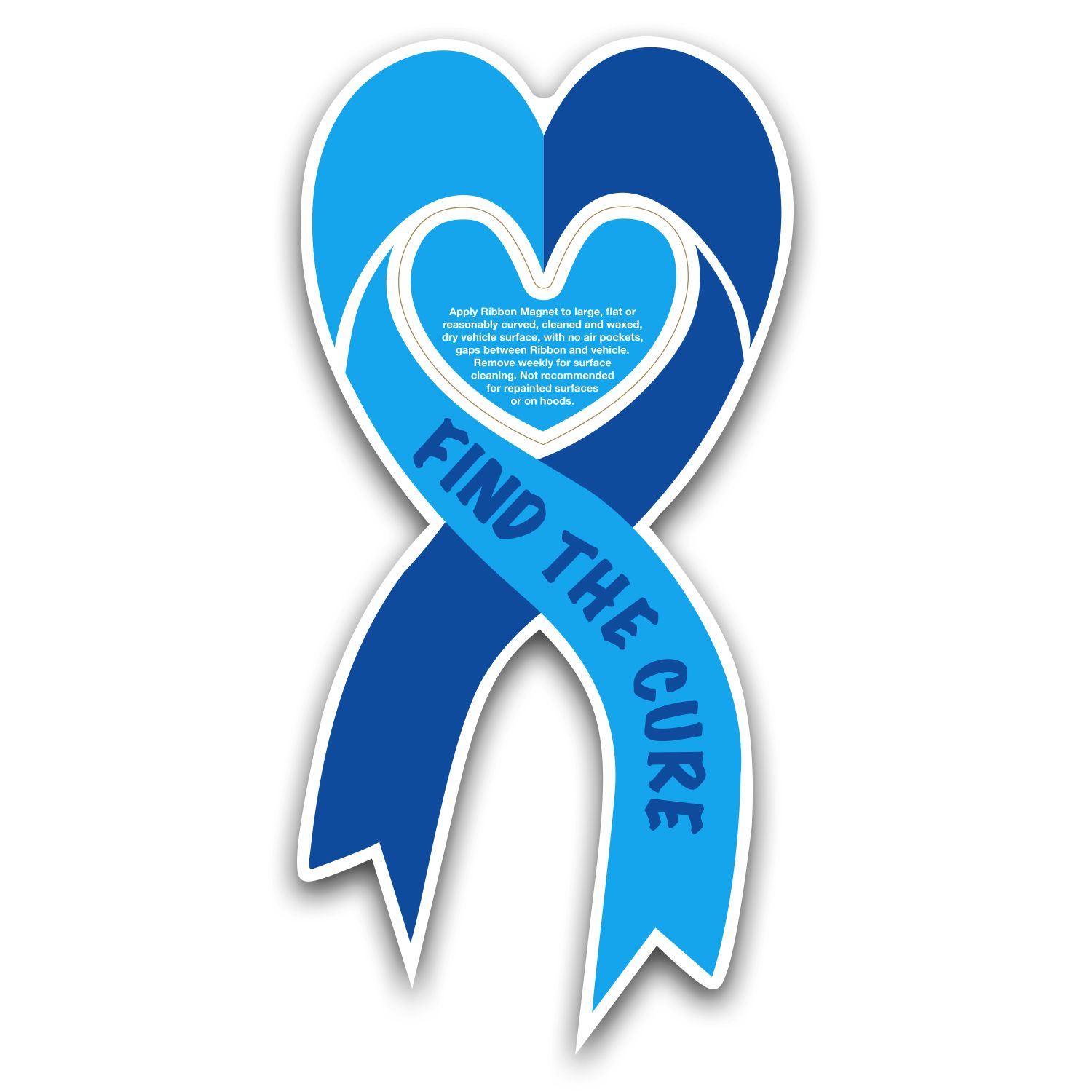 Picture of Ribbon Heart Car Sign Magnet