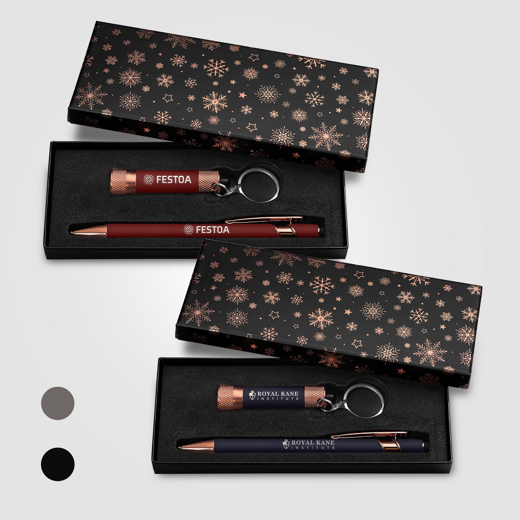 Picture of Ellipse & Chroma Rose Gold Snowflake Gift Set