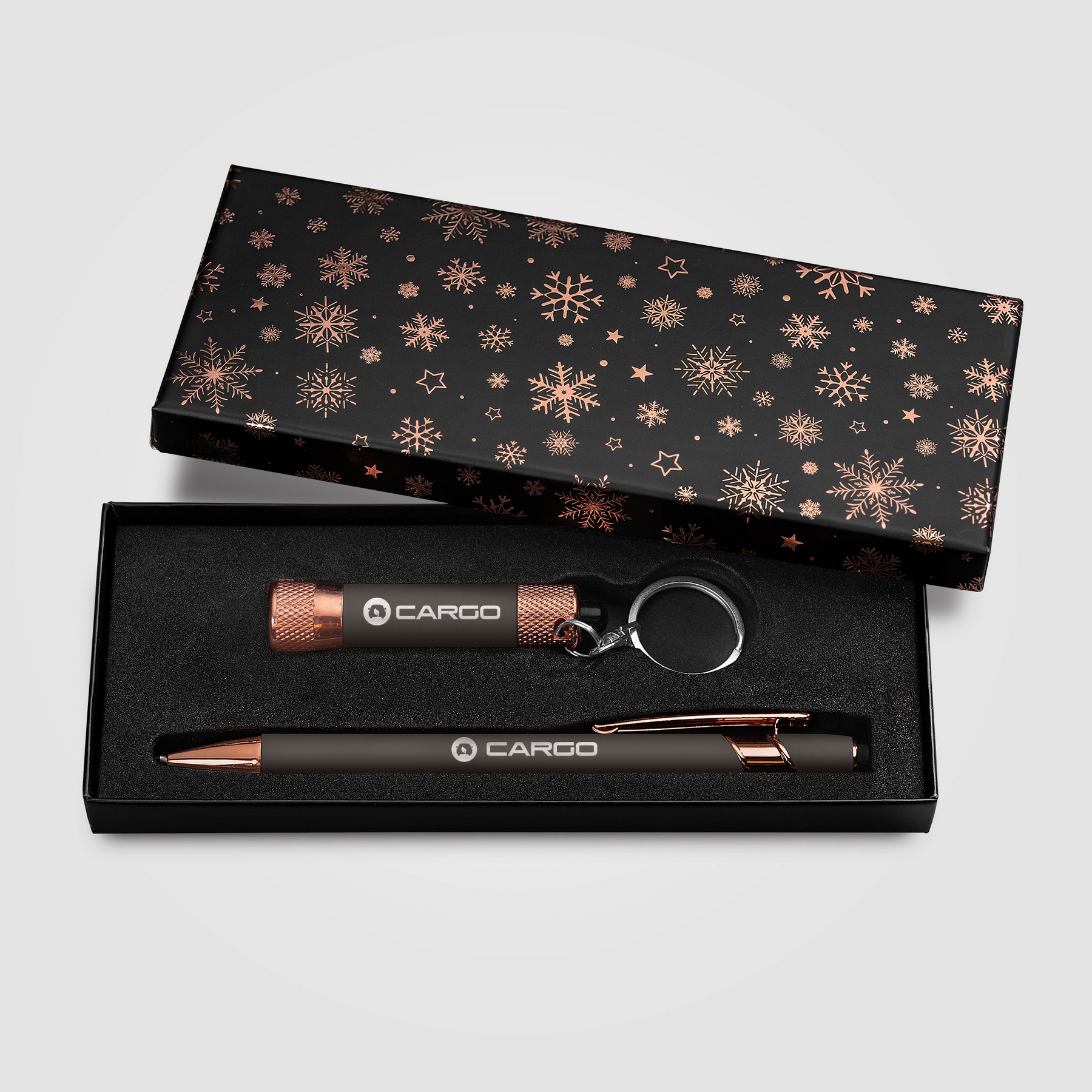 Picture of Ellipse & Chroma Rose Gold Snowflake Gift Set