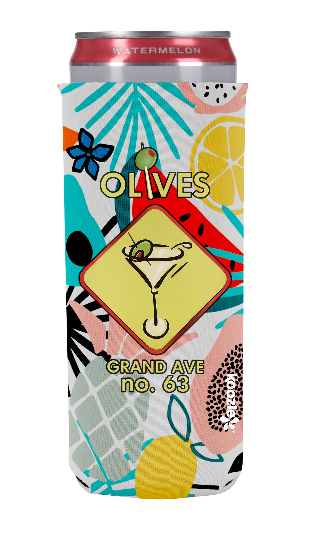 Picture of Koozie® britePix® Slim Can Cooler