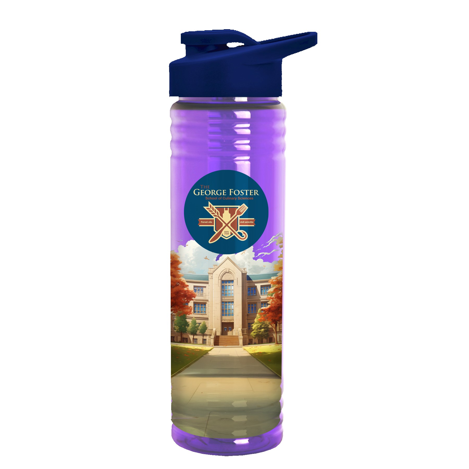 Picture of Garyline® Slim Fit Bottle with Drink-Thru Lid - 24 oz.