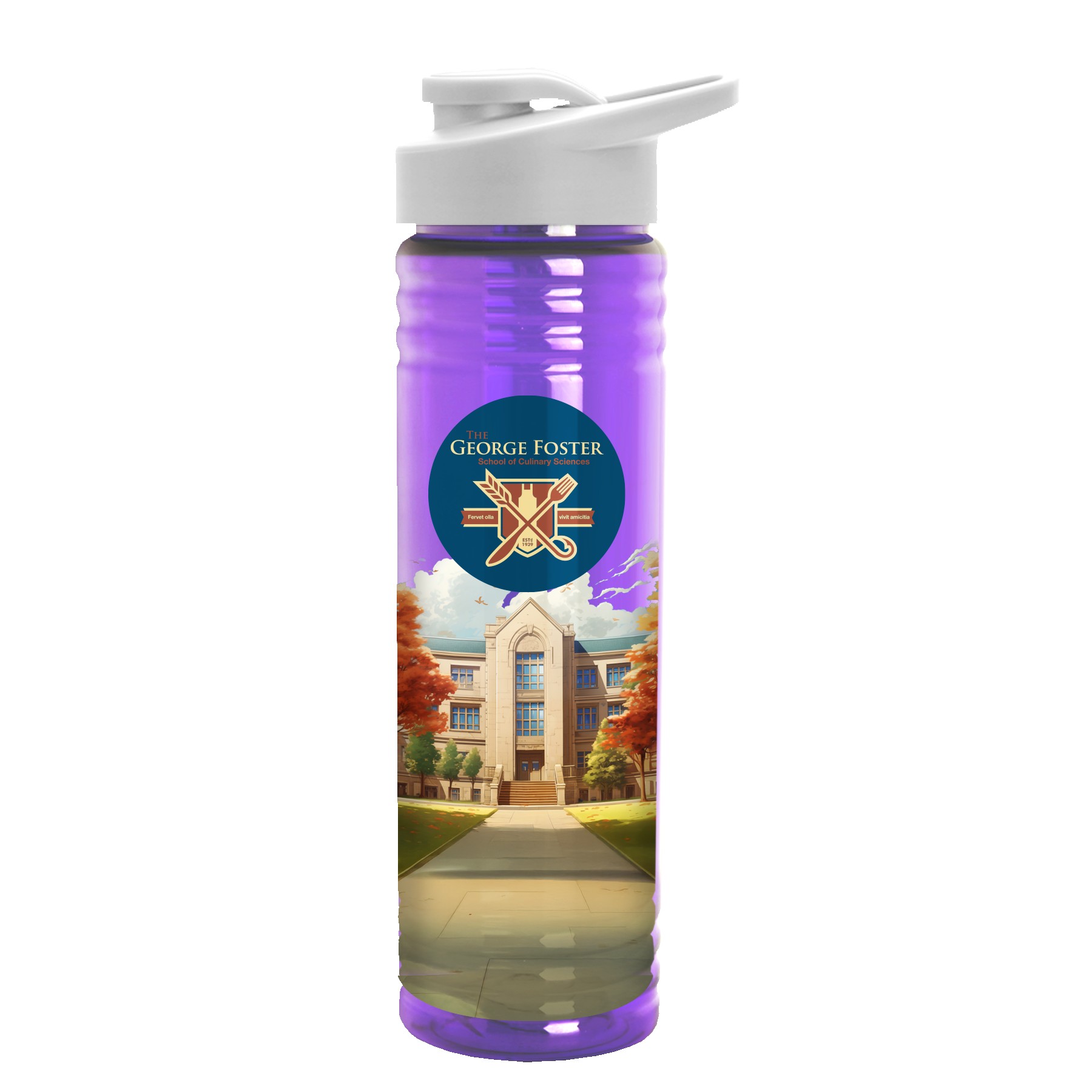 Picture of Garyline® Slim Fit Bottle with Drink-Thru Lid - 24 oz.