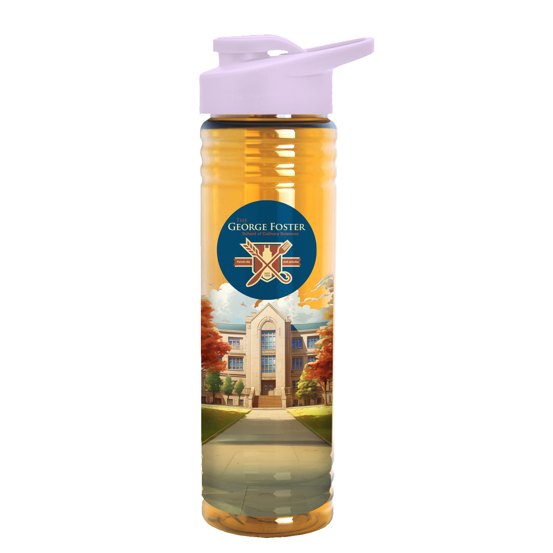 Picture of Garyline® Slim Fit Bottle with Drink-Thru Lid - 24 oz.