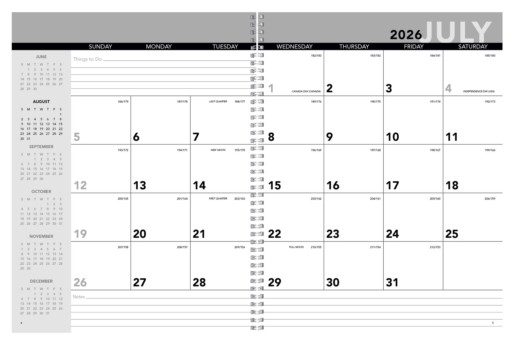 Picture of Triumph® Calendars Academic Year Desk Planner with Custom Cover
