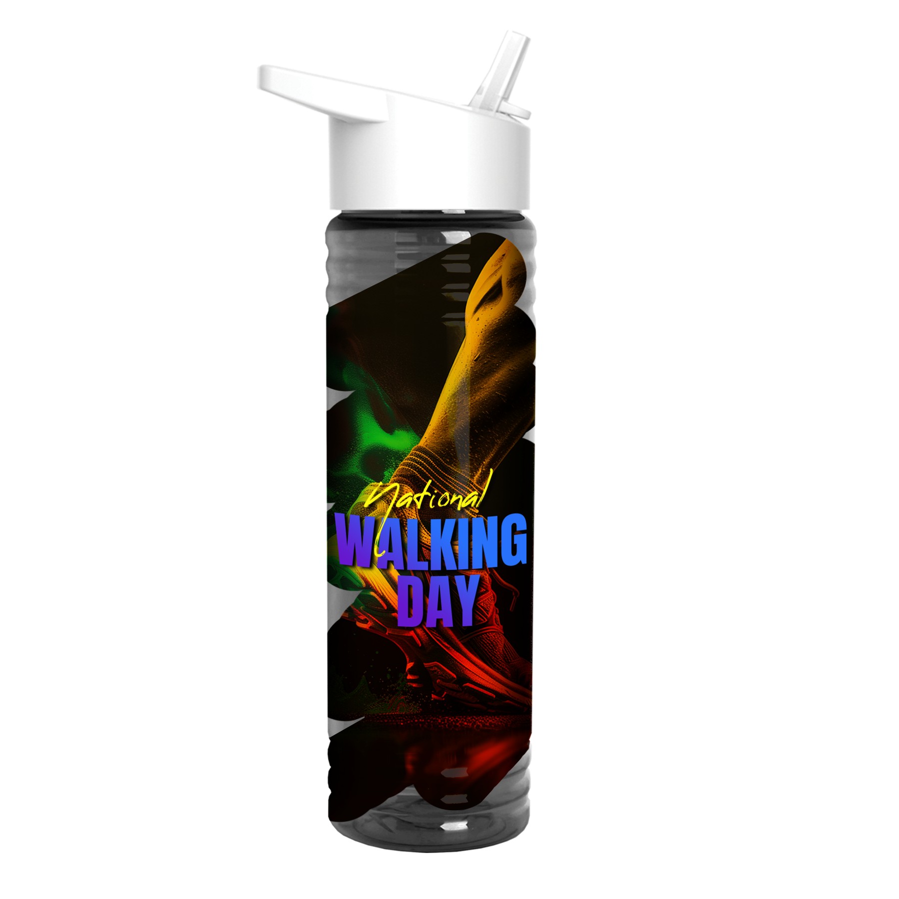 Picture of Garyline® Slim Fit Bottle with Flip-Straw Lid - 24 oz.