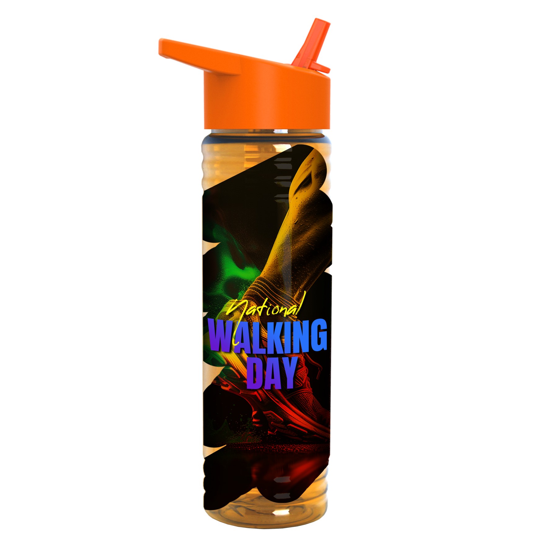 Picture of Garyline® Slim Fit Bottle with Flip-Straw Lid - 24 oz.