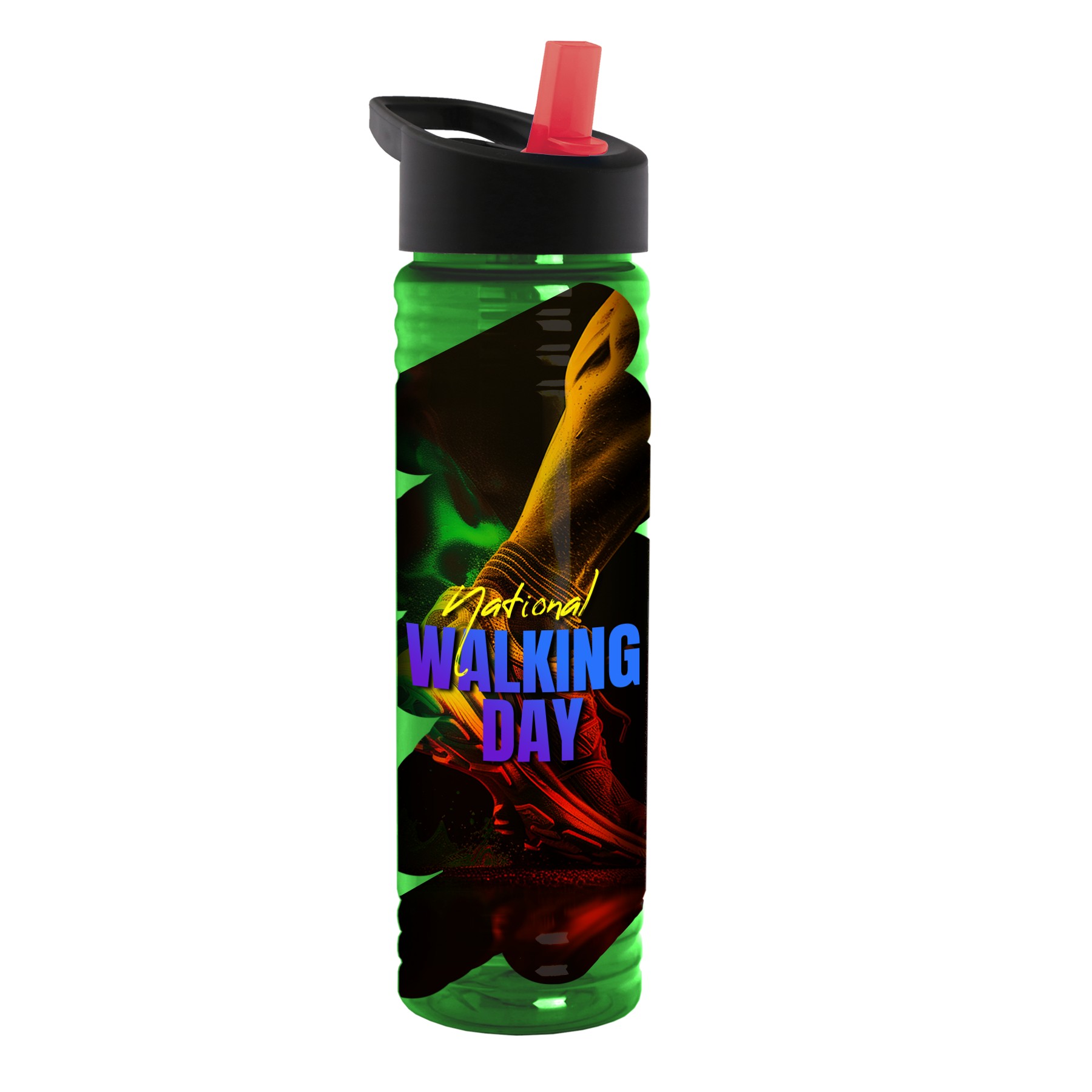 Picture of Garyline® Slim Fit Bottle with Flip-Straw Lid - 24 oz.