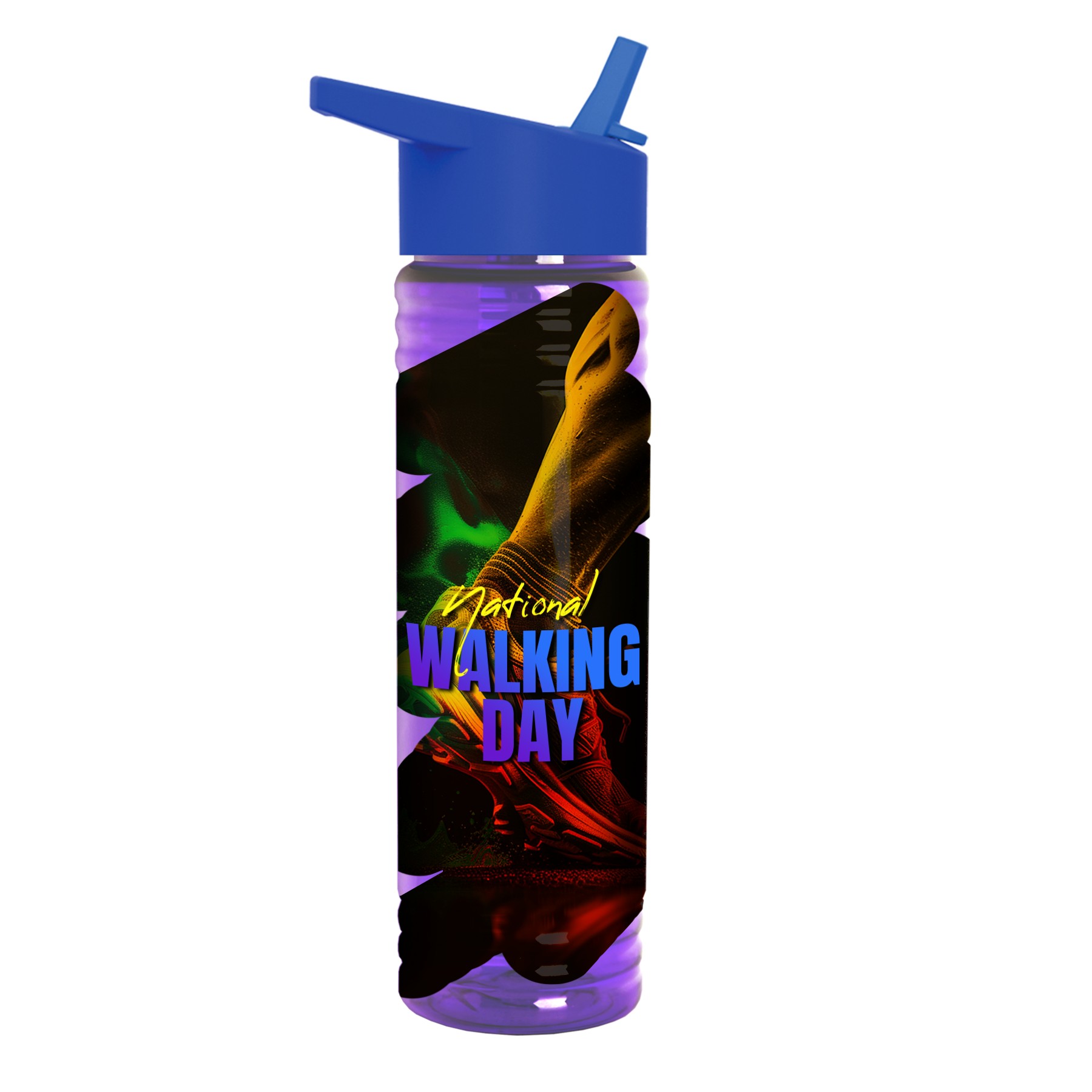 Picture of Garyline® Slim Fit Bottle with Flip-Straw Lid - 24 oz.