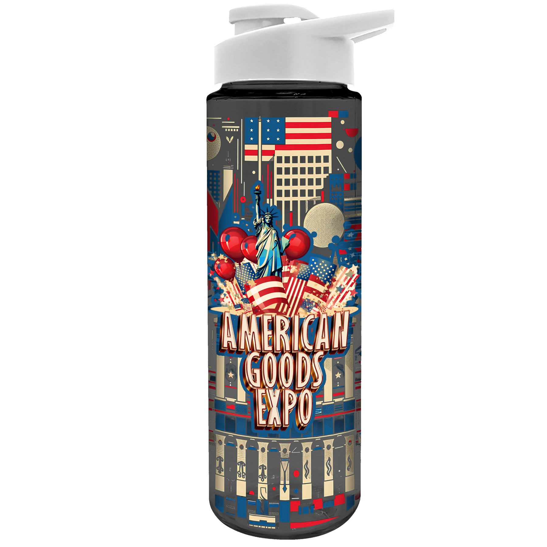 Picture of Garyline® Freedom Tritan® Bottle with Drink-Thru Lid - 28 oz.