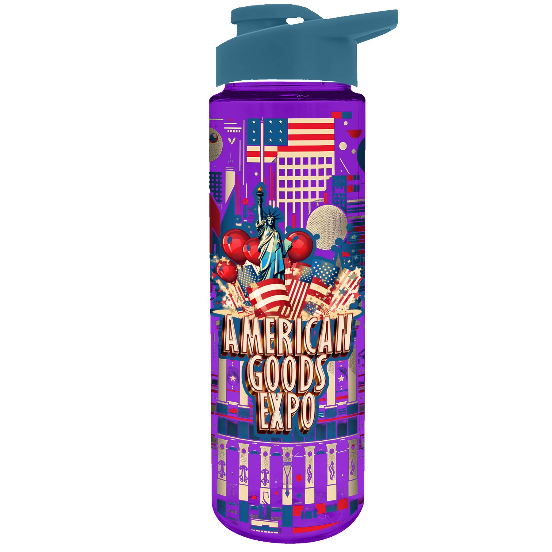 Picture of Garyline® Freedom Tritan® Bottle with Drink-Thru Lid - 28 oz.