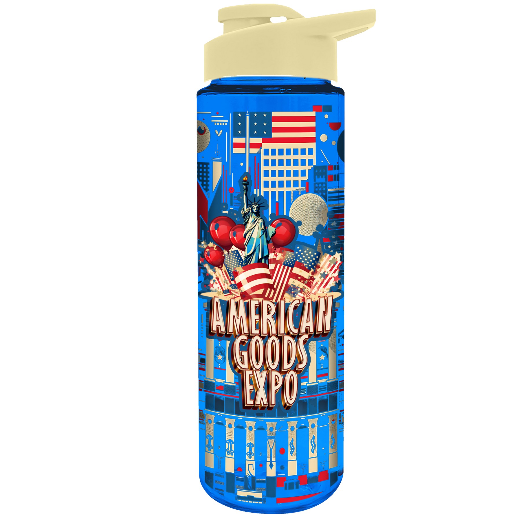 Picture of Garyline® Freedom Tritan® Bottle with Drink-Thru Lid - 28 oz.