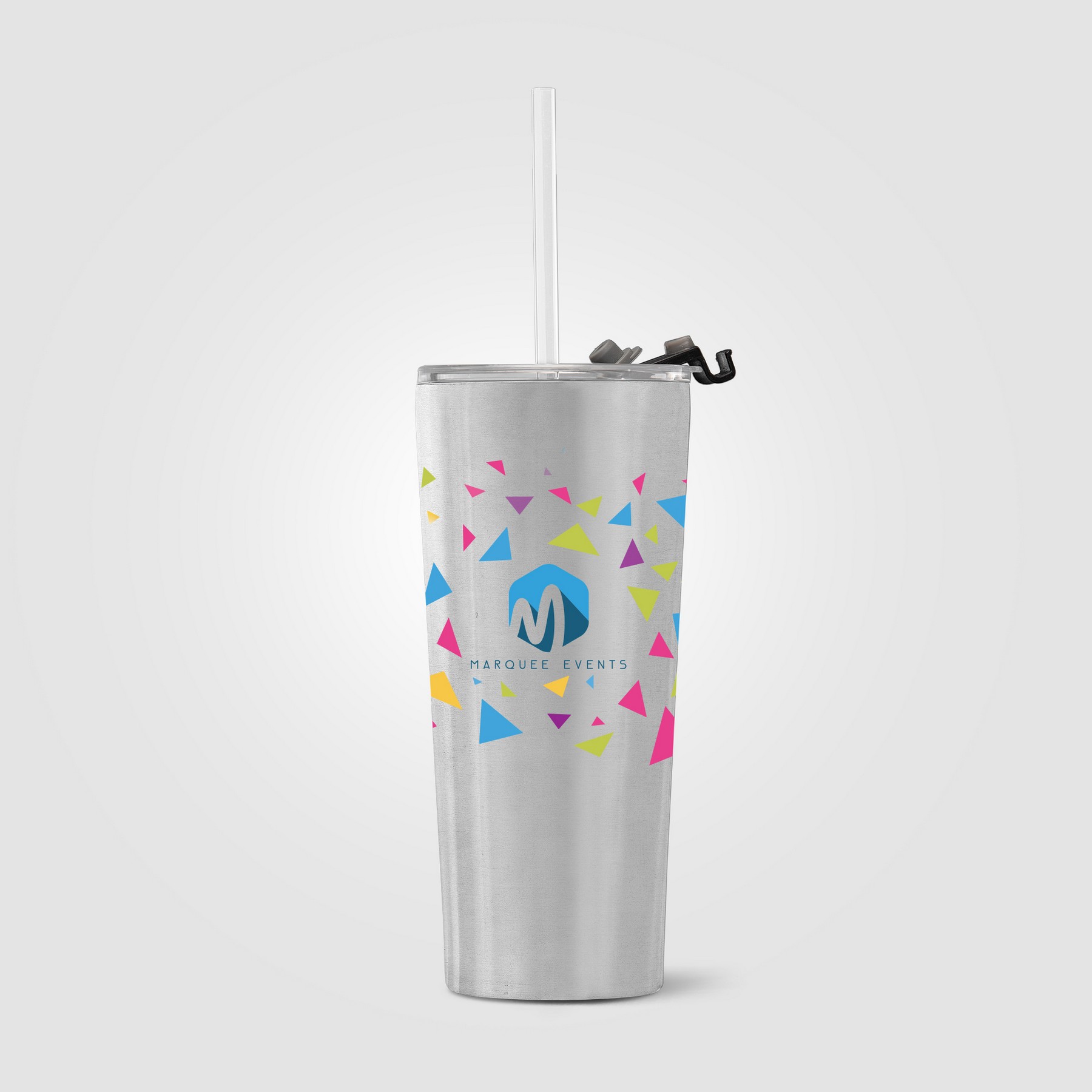 Picture of Excalibur - 21 oz. Double-Wall Stainless Tumbler with Straw??