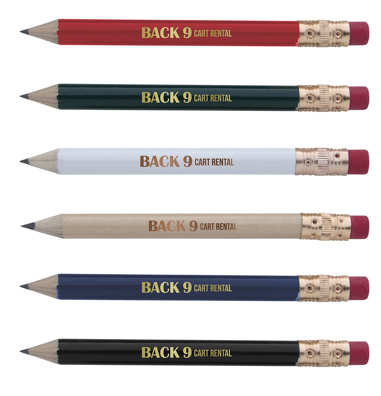 Picture of Round Golf Pencil with Eraser