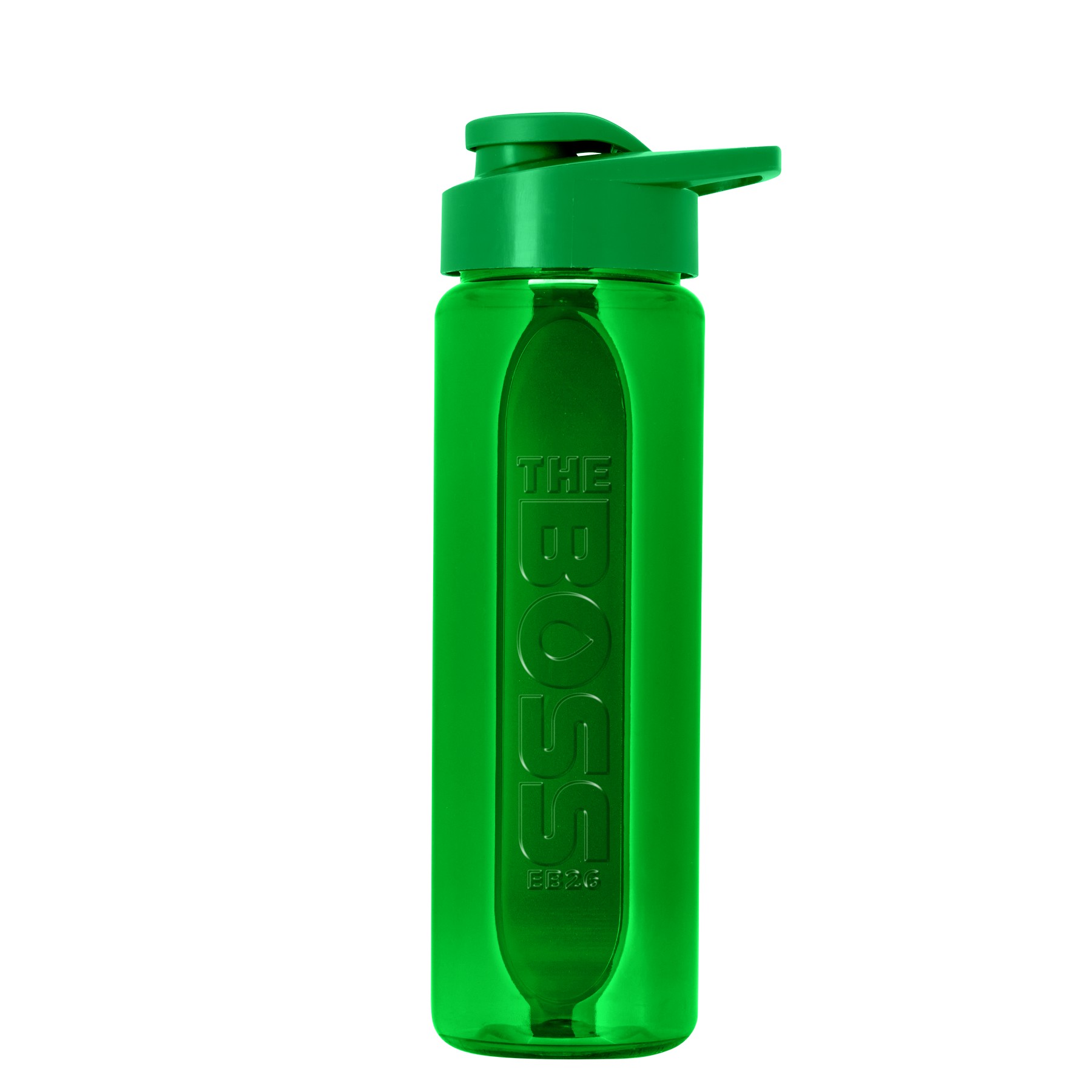 Picture of Garyline® Boss Embossed RPET Bottle with Drink-Thru Lid - 26 oz.