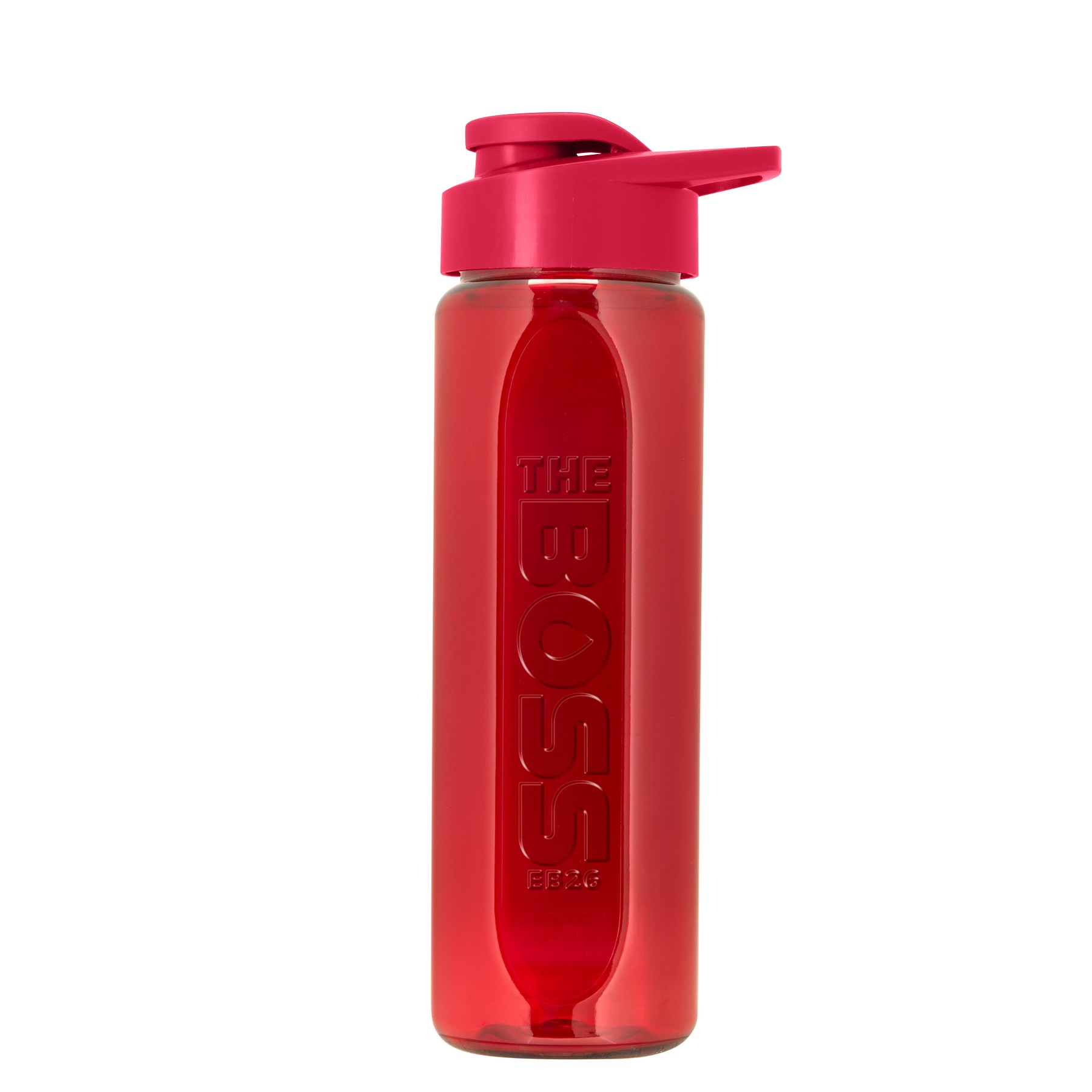Picture of Garyline® Boss Embossed RPET Bottle with Drink-Thru Lid - 26 oz.