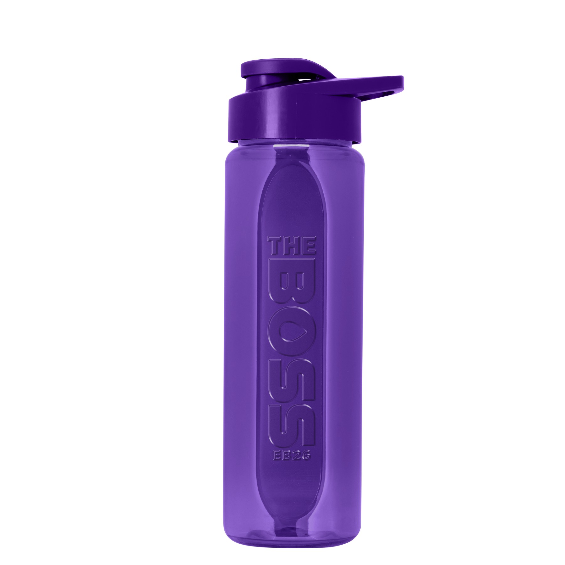 Picture of Garyline® Boss Embossed RPET Bottle with Drink-Thru Lid - 26 oz.