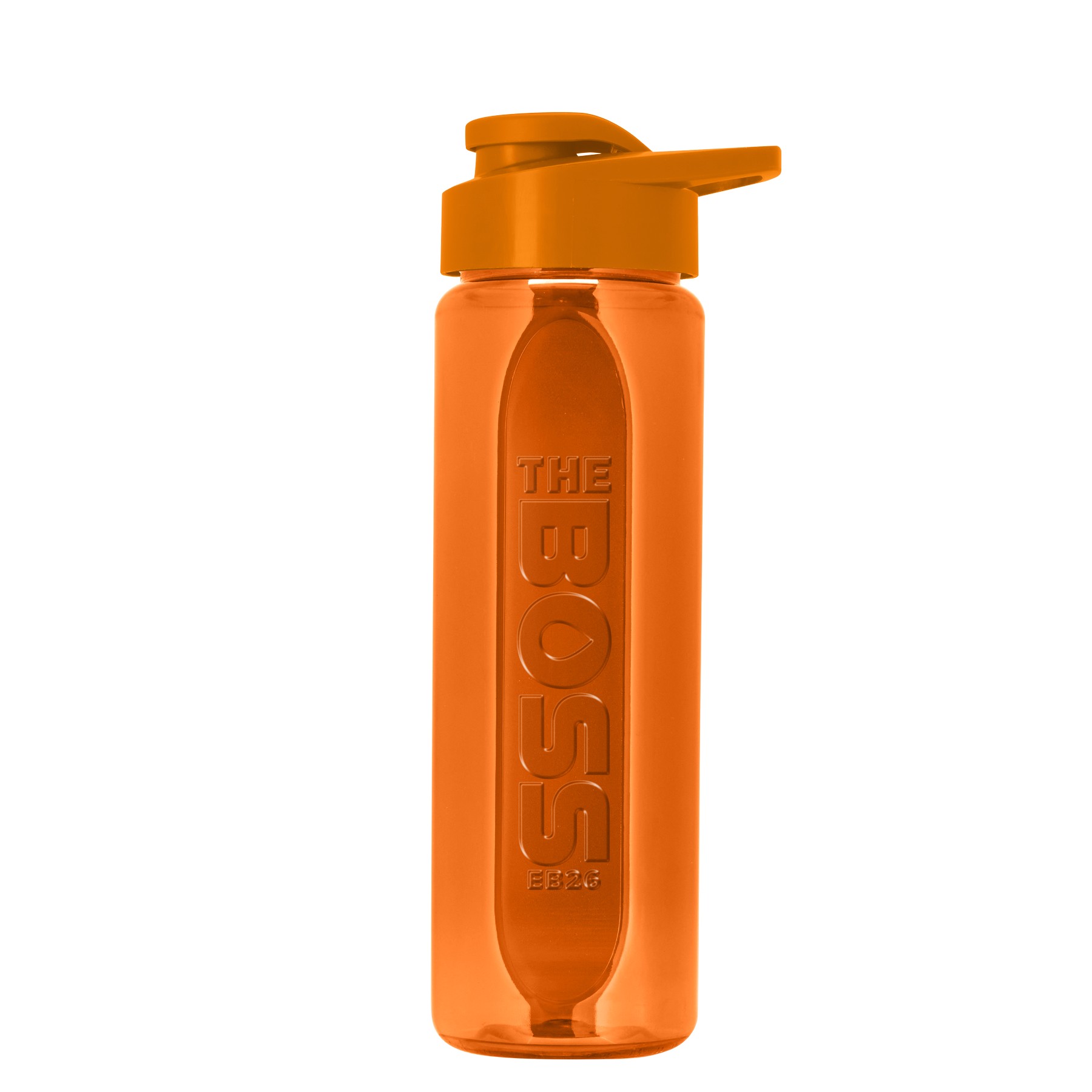 Picture of Garyline® Boss Embossed RPET Bottle with Drink-Thru Lid - 26 oz.