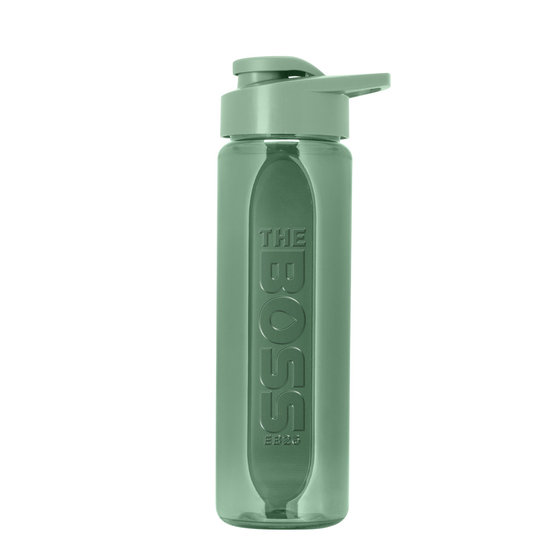 Picture of Garyline® Boss Embossed RPET Bottle with Drink-Thru Lid - 26 oz.